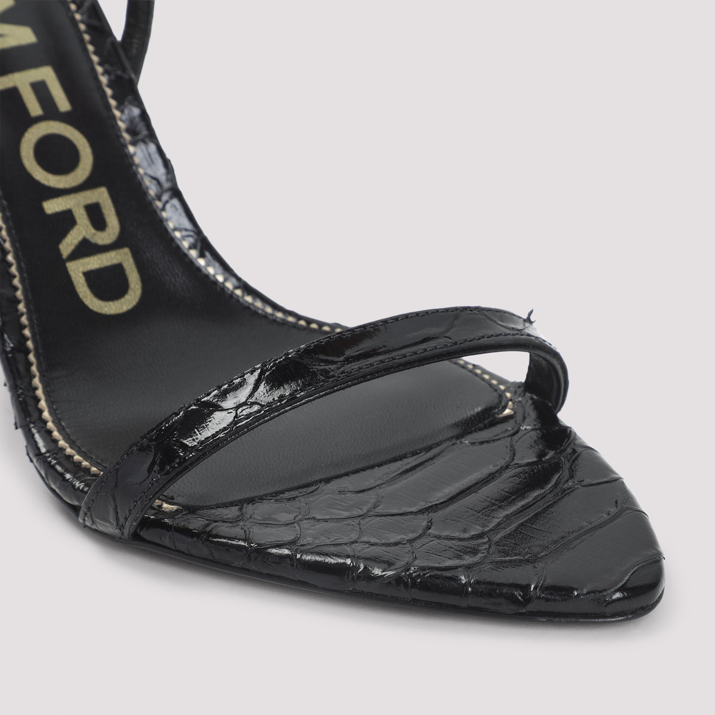 Tom Ford Semi Shiny Printed Python Sandals