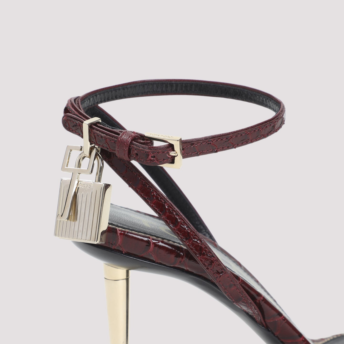 Tom Ford Semi Shiny Printed Python Sandals