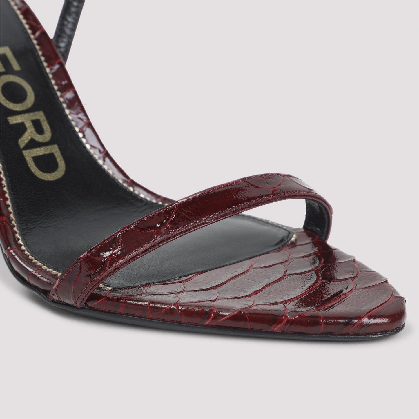 Tom Ford Semi Shiny Printed Python Sandals