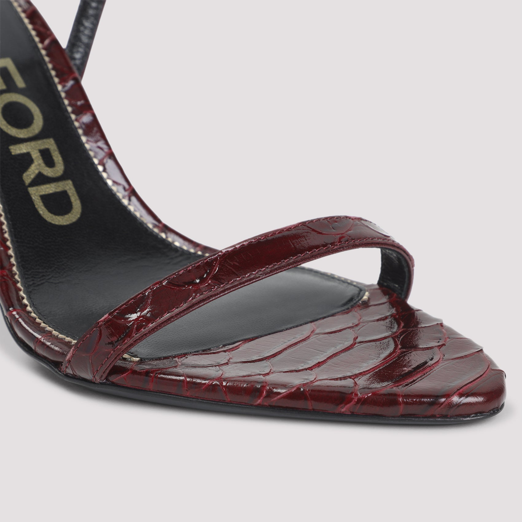 Tom Ford Semi Shiny Printed Python Sandals