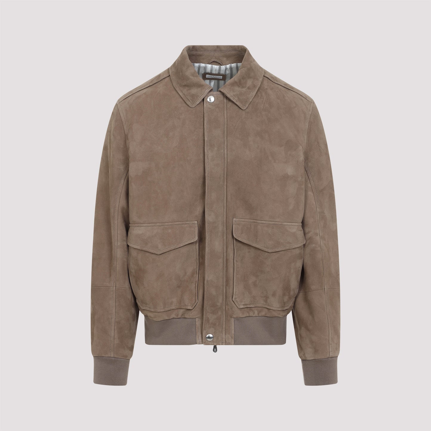 Brunello Cucinelli Leather Bomber Jacket