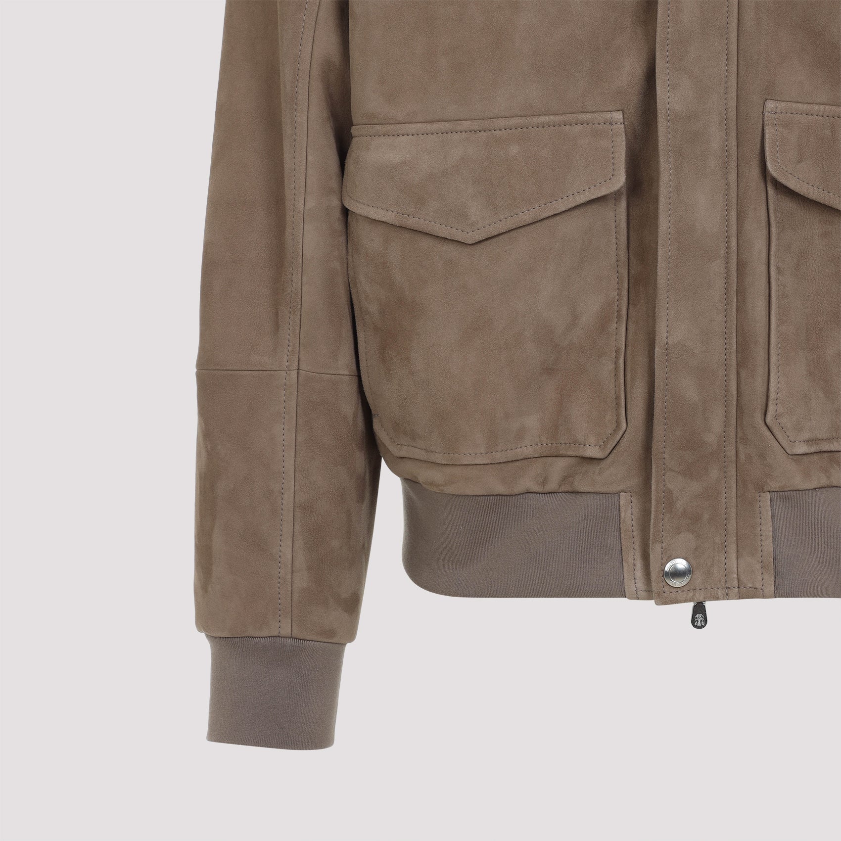 Brunello Cucinelli Leather Bomber Jacket