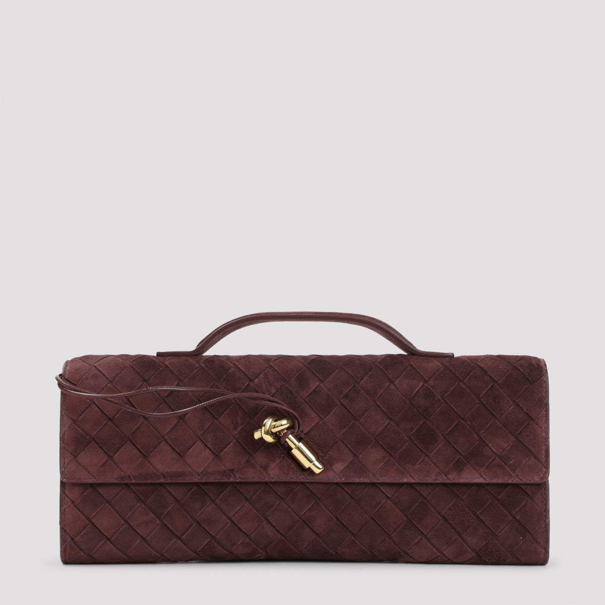 Bottega Veneta Andiamo Suede Clutch