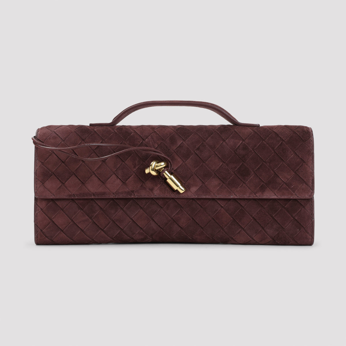 Bottega Veneta Andiamo Suede Clutch