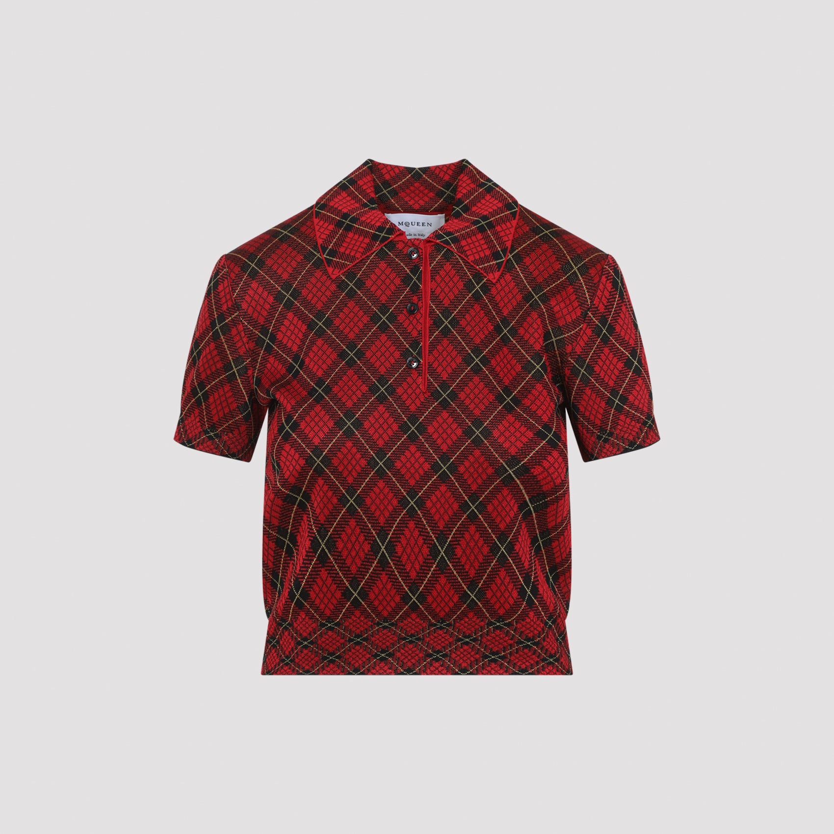 Alexander McQueen Microcheck Polo