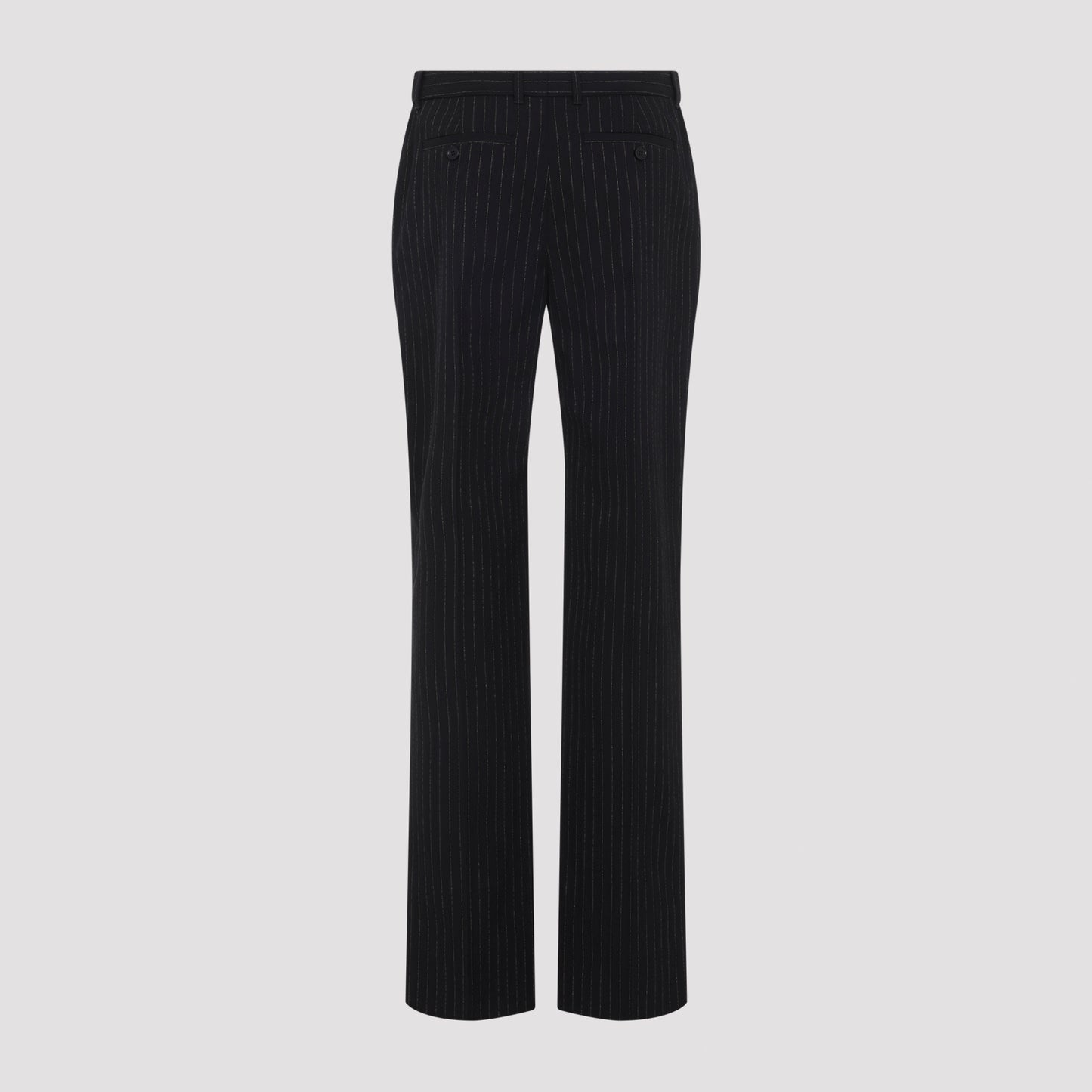 Alexander McQueen Pinstripe Lurex Pants