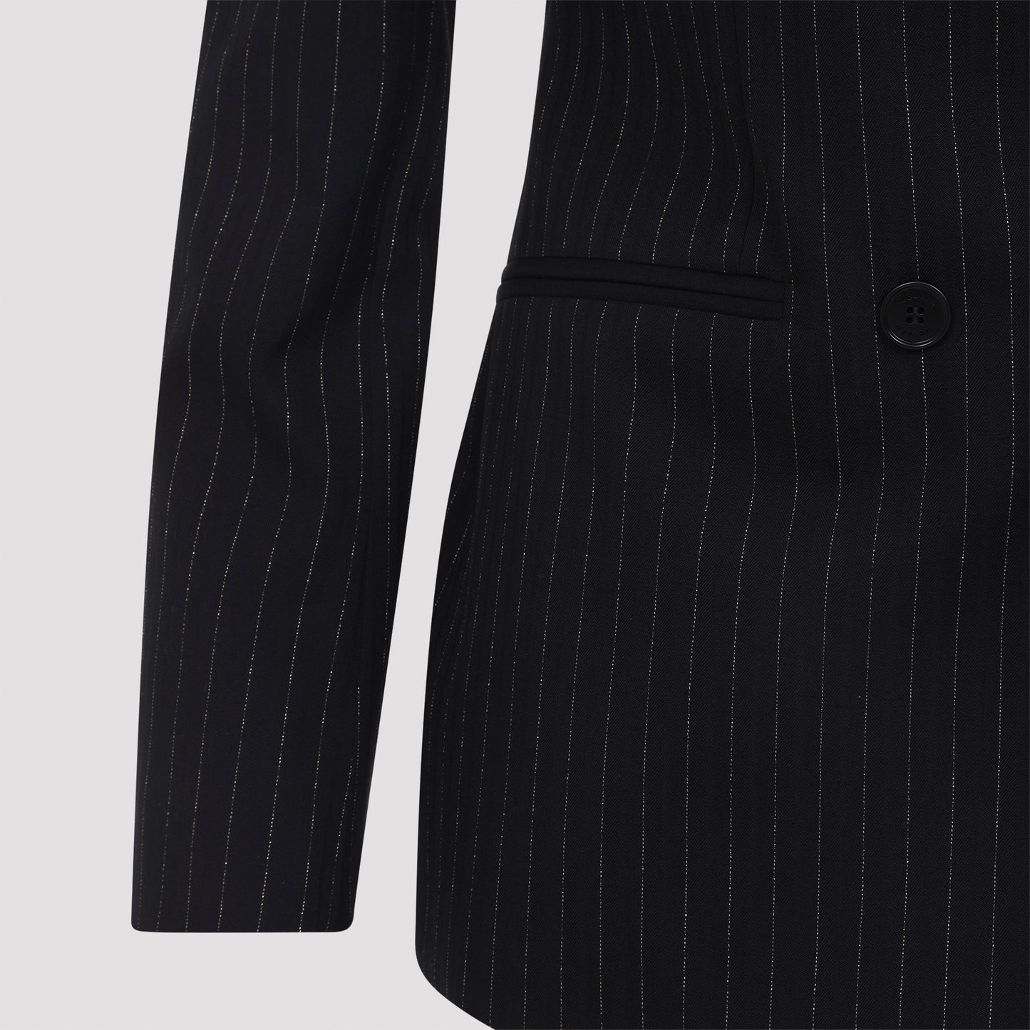 Alexander McQueen Pinstripe Lurex Jacket