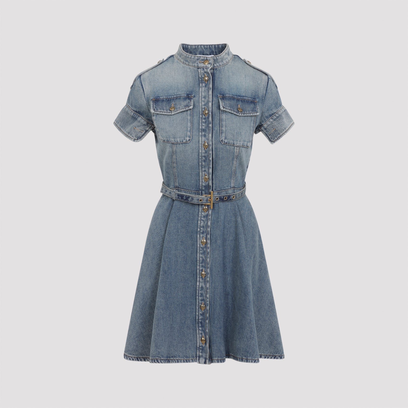Alexander McQueen Denim Mini Dress