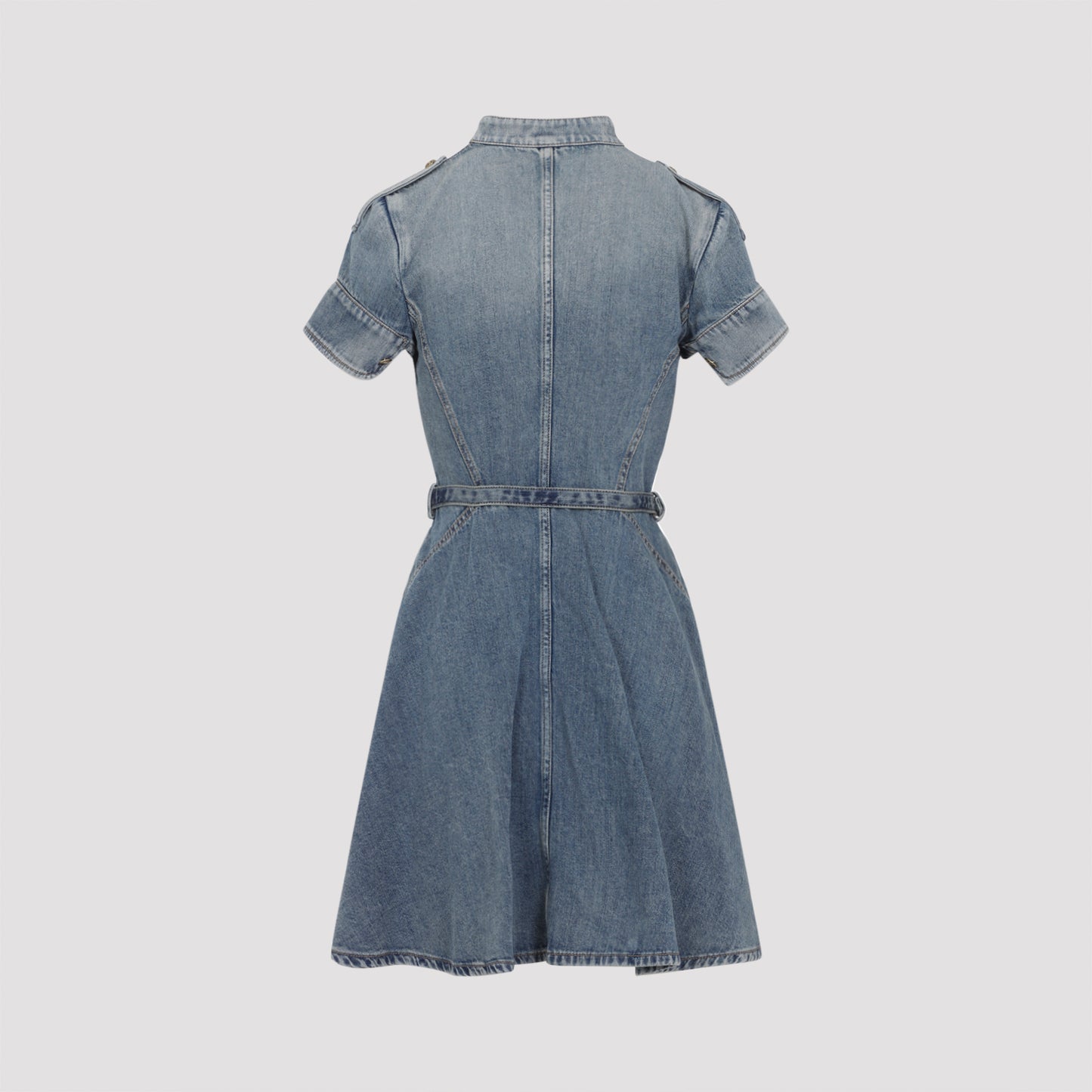 Alexander McQueen Denim Mini Dress