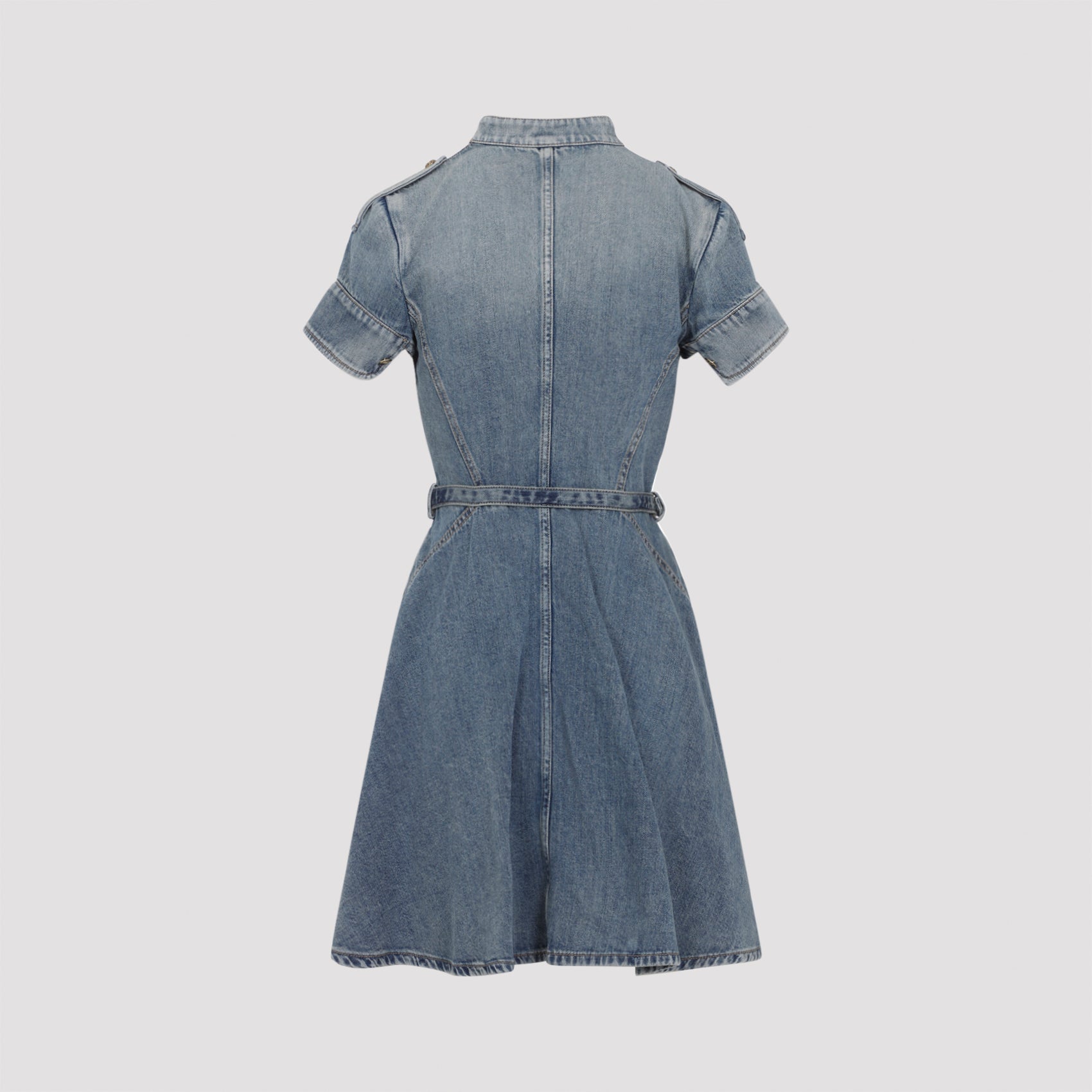 Alexander McQueen Denim Mini Dress