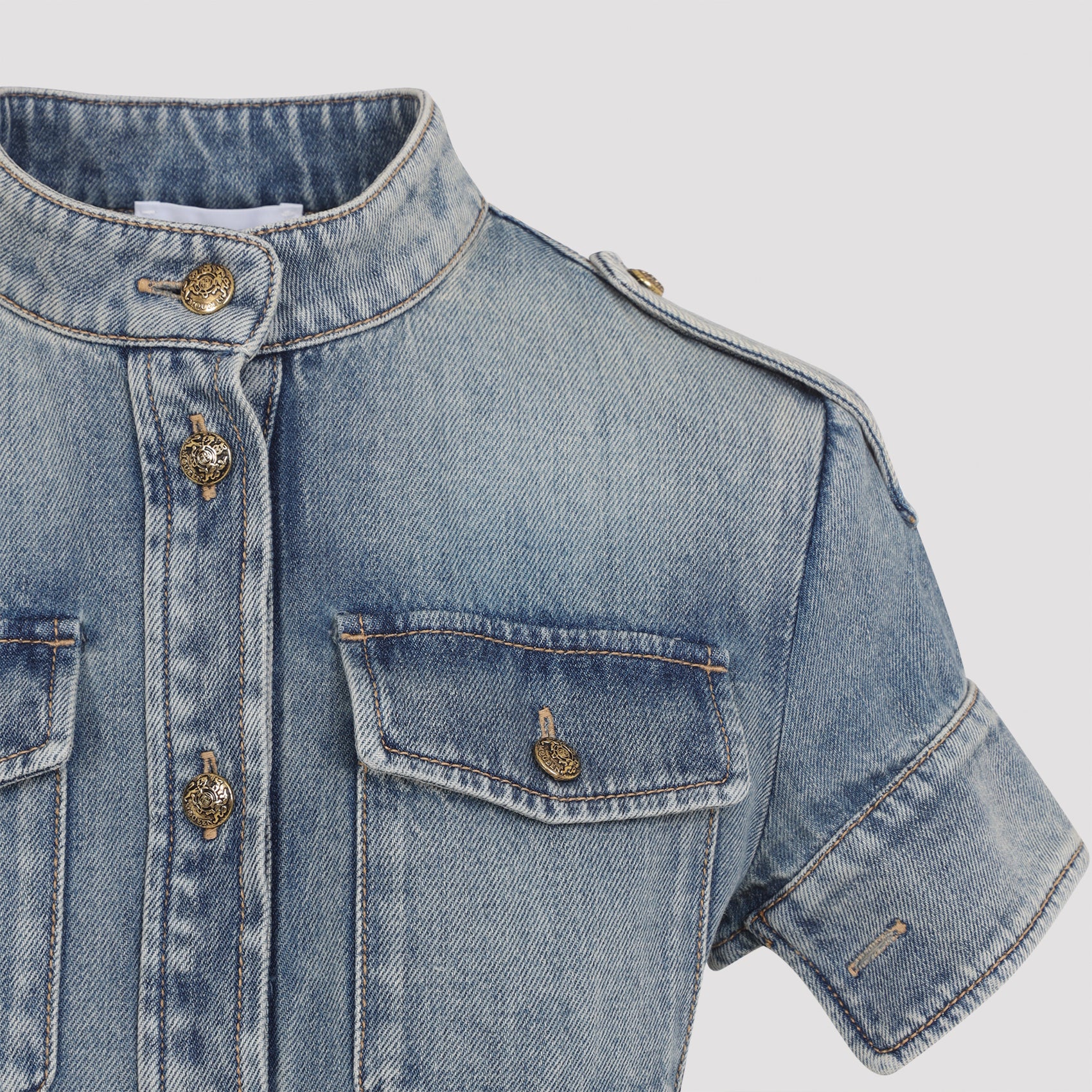 Alexander McQueen Denim Mini Dress
