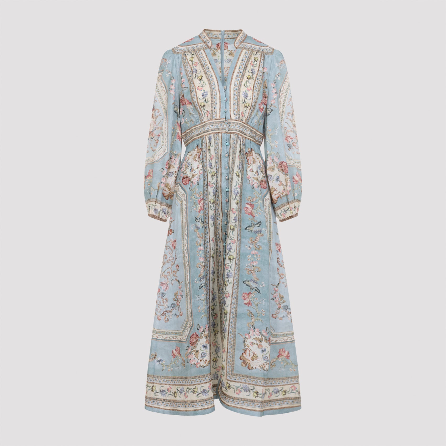 Zimmerman Roselight Plunge Midi Dress