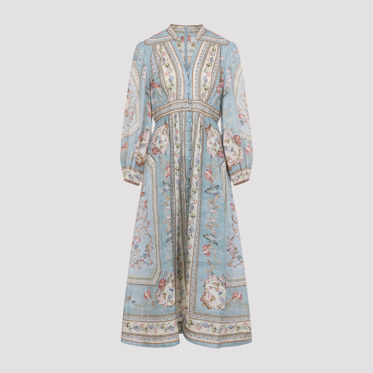 Zimmerman Roselight Plunge Midi Dress