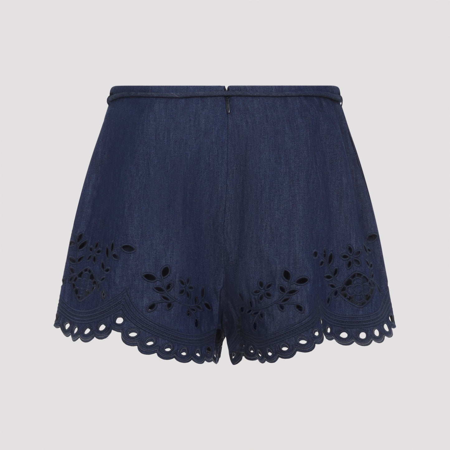 Zimmermann Mahon Broderie Denim Short