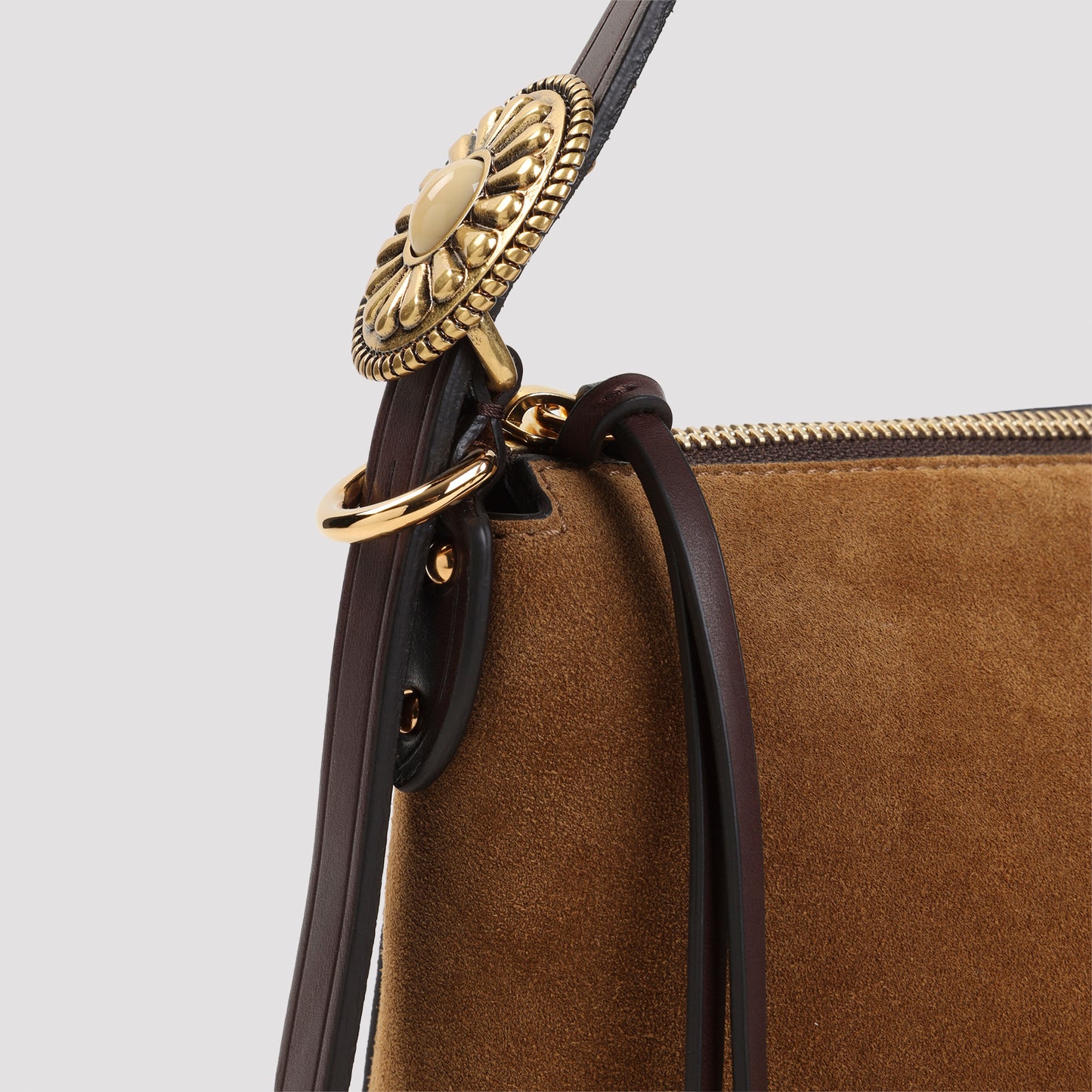 Etro Hobo Suede Shoulder Bag