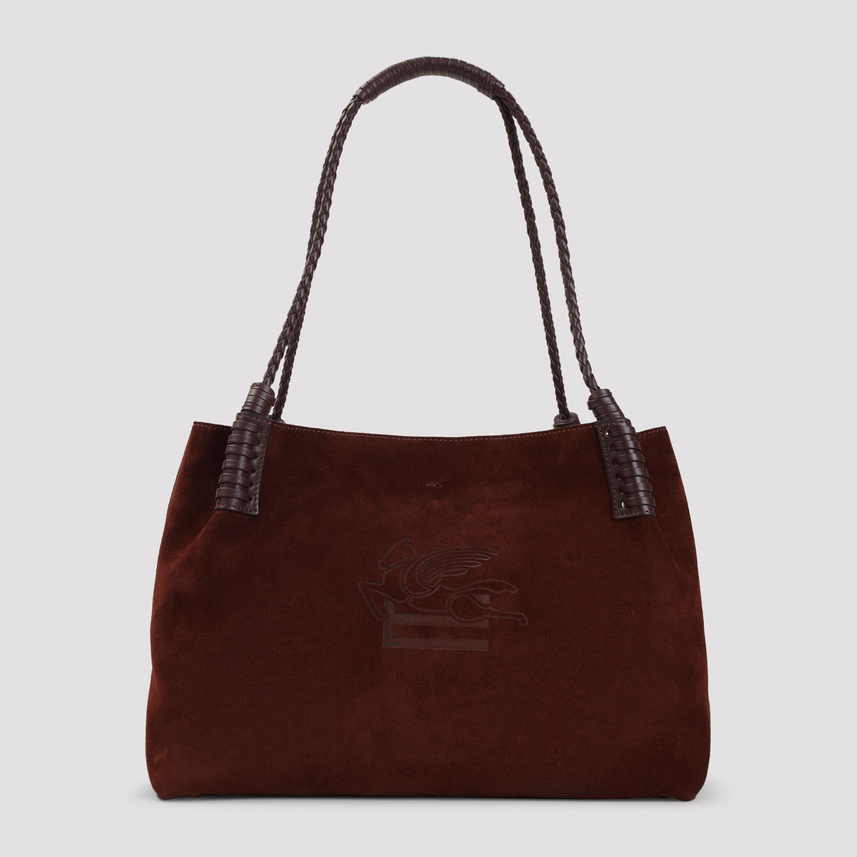 Etro Libra Medium Suede Shopping Bag