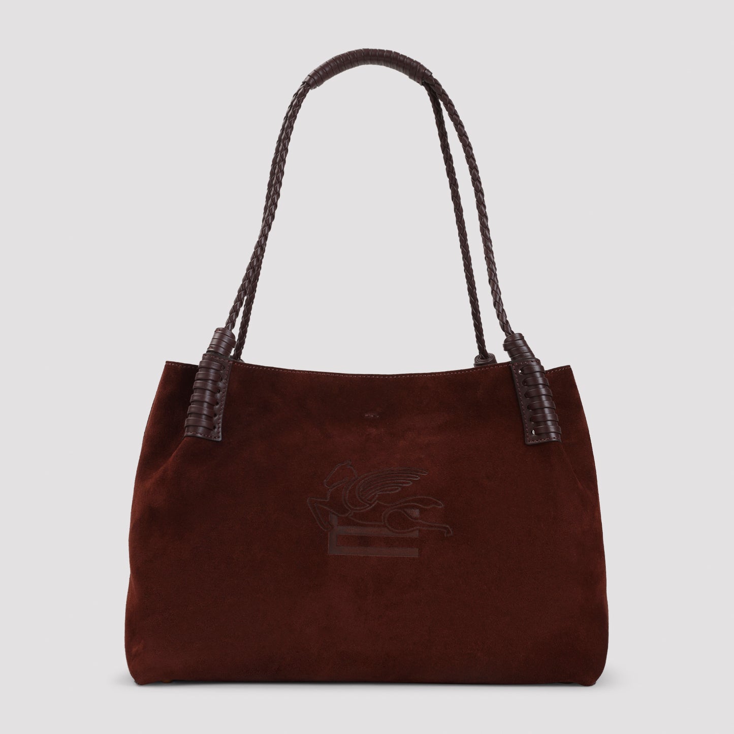 Etro Libra Medium Suede Shopping Bag