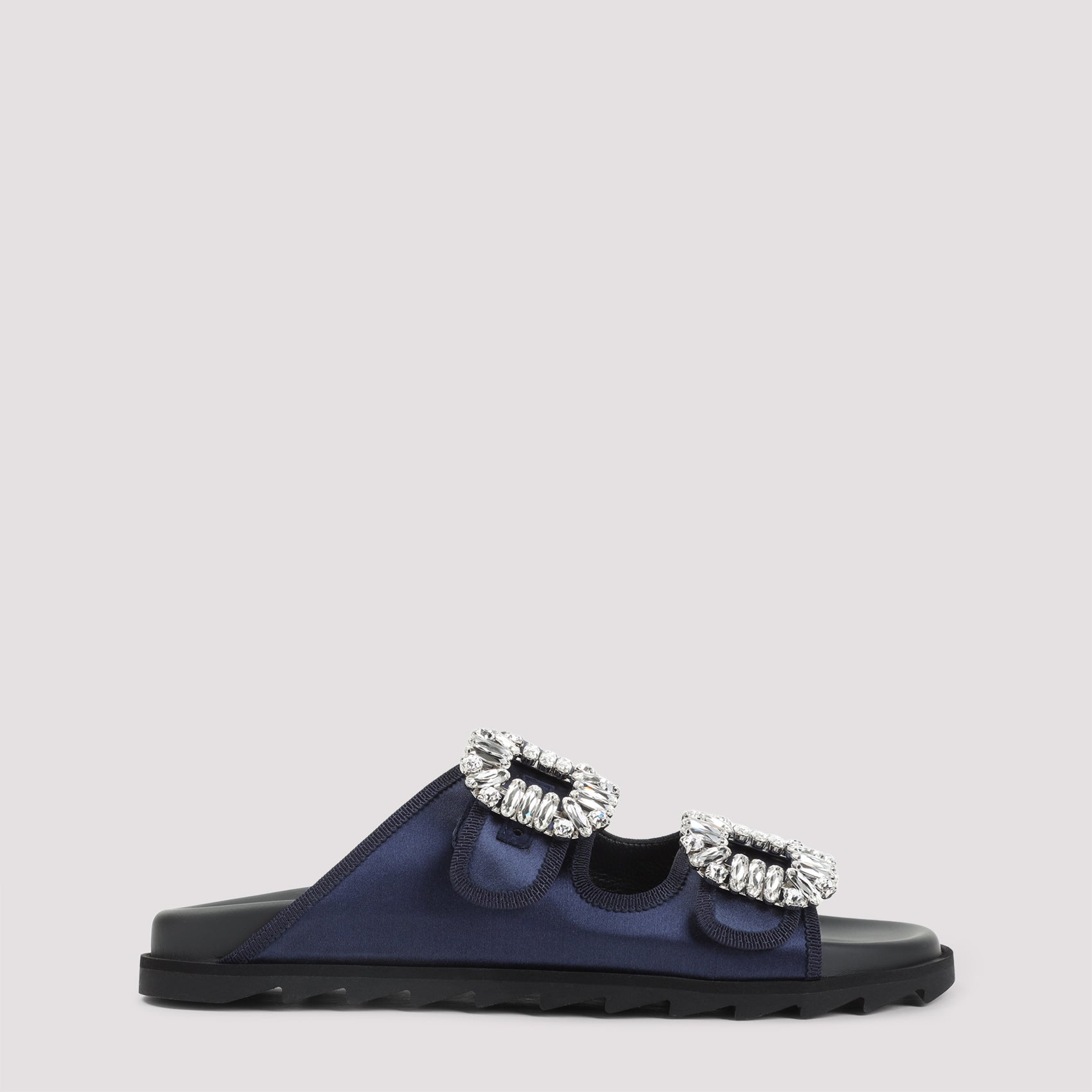 Roger Vivier Slidy Strass Bord Gros Mules