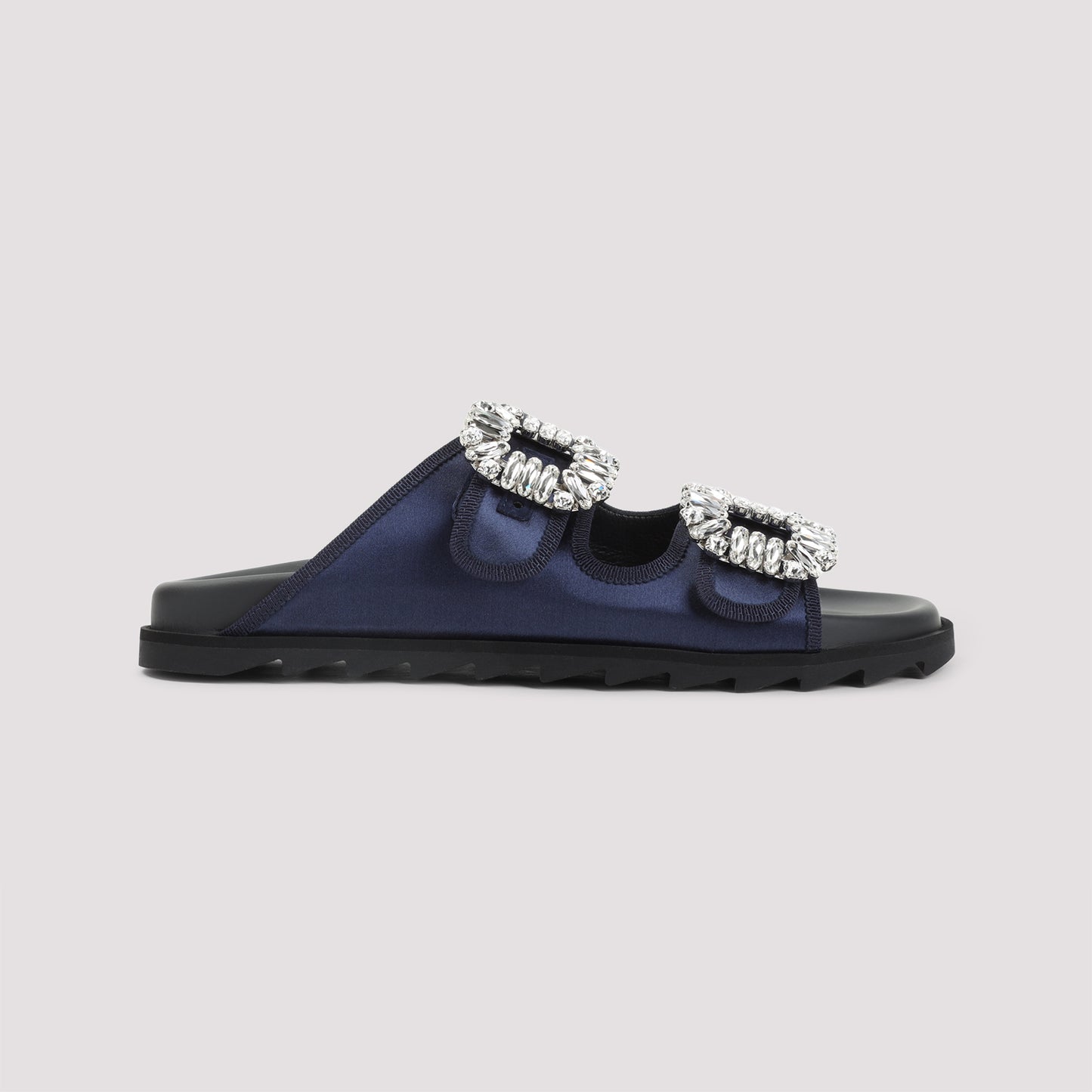 Roger Vivier Slidy Strass Bord Gros Mules