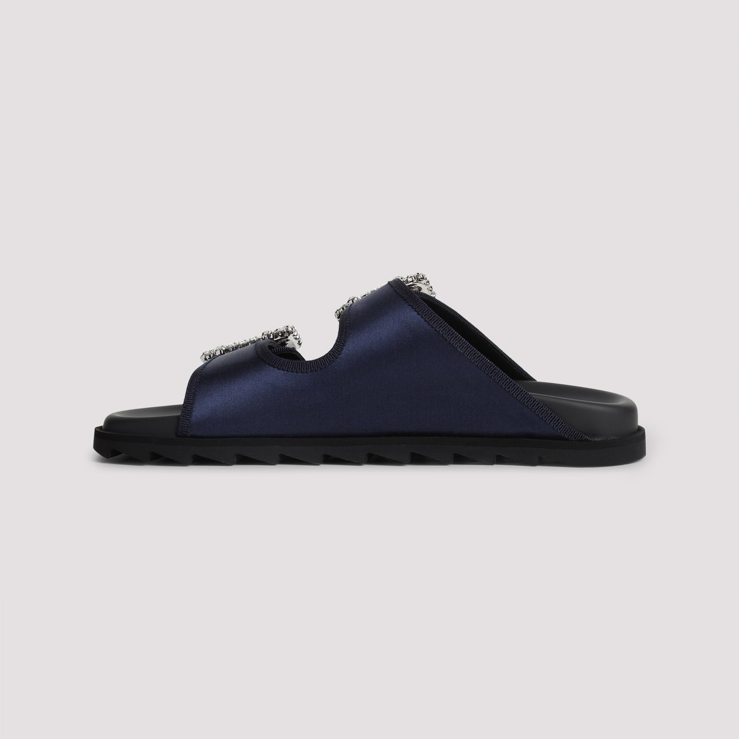 Roger Vivier Slidy Strass Bord Gros Mules