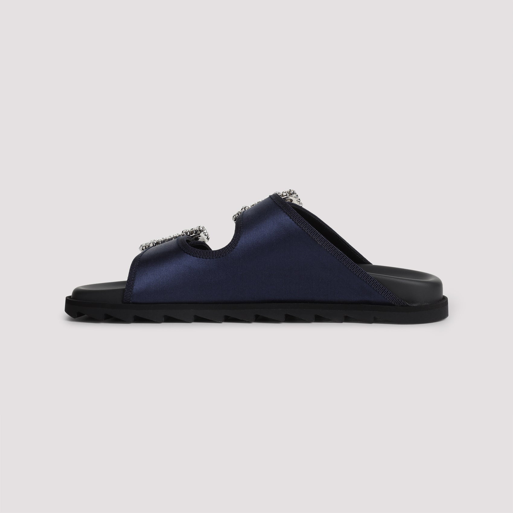 Roger Vivier Slidy Strass Bord Gros Mules