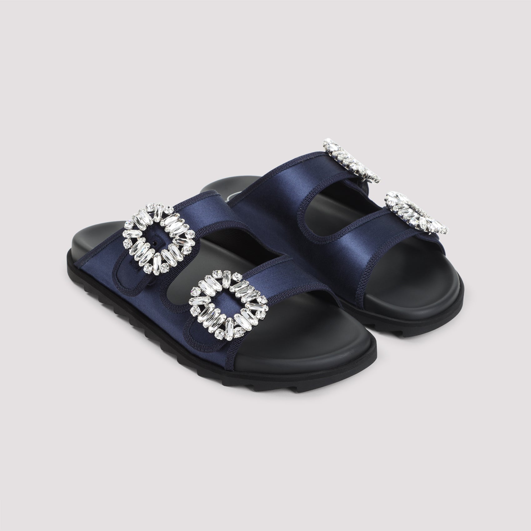 Roger Vivier Slidy Strass Bord Gros Mules