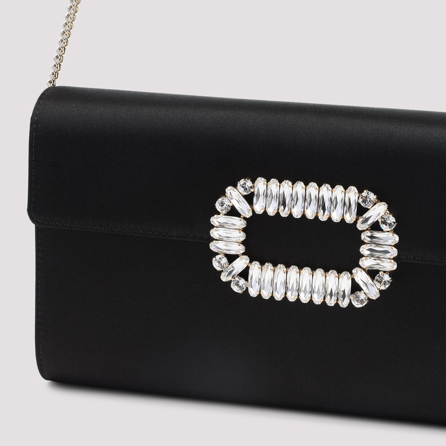 Roger Vivier Envelope Flap Sexy Choc Buckle Clutch