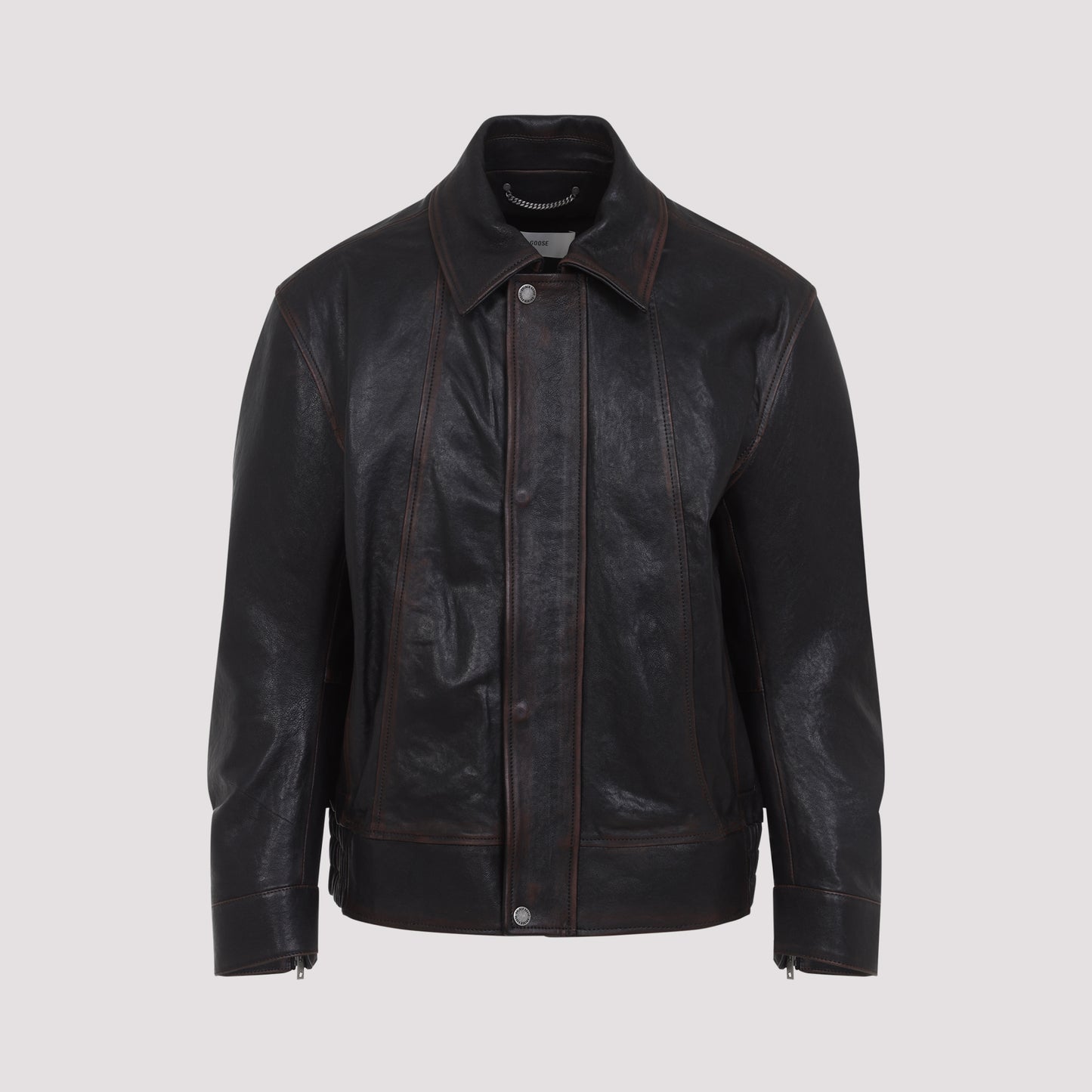 Golden Goose Prince Nappa Leather Bomber Jacket