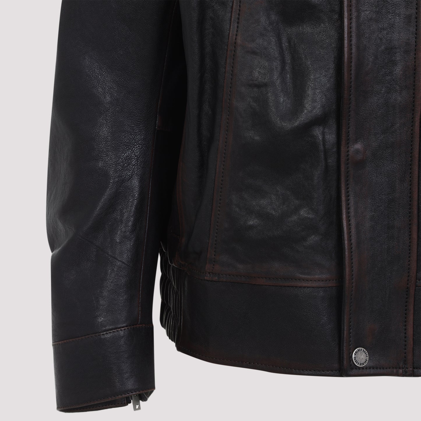 Golden Goose Prince Nappa Leather Bomber Jacket