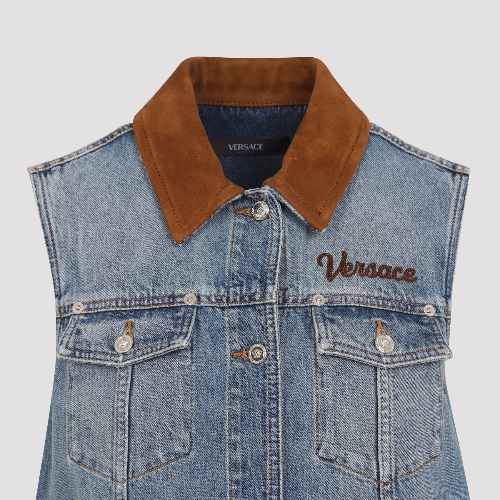 Versace Denim Stone Wash Dress