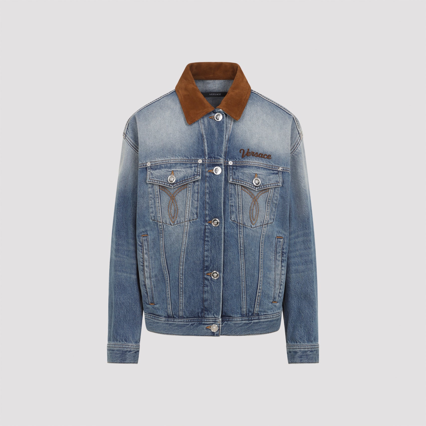 Versace Denim Stone Wash Blouson