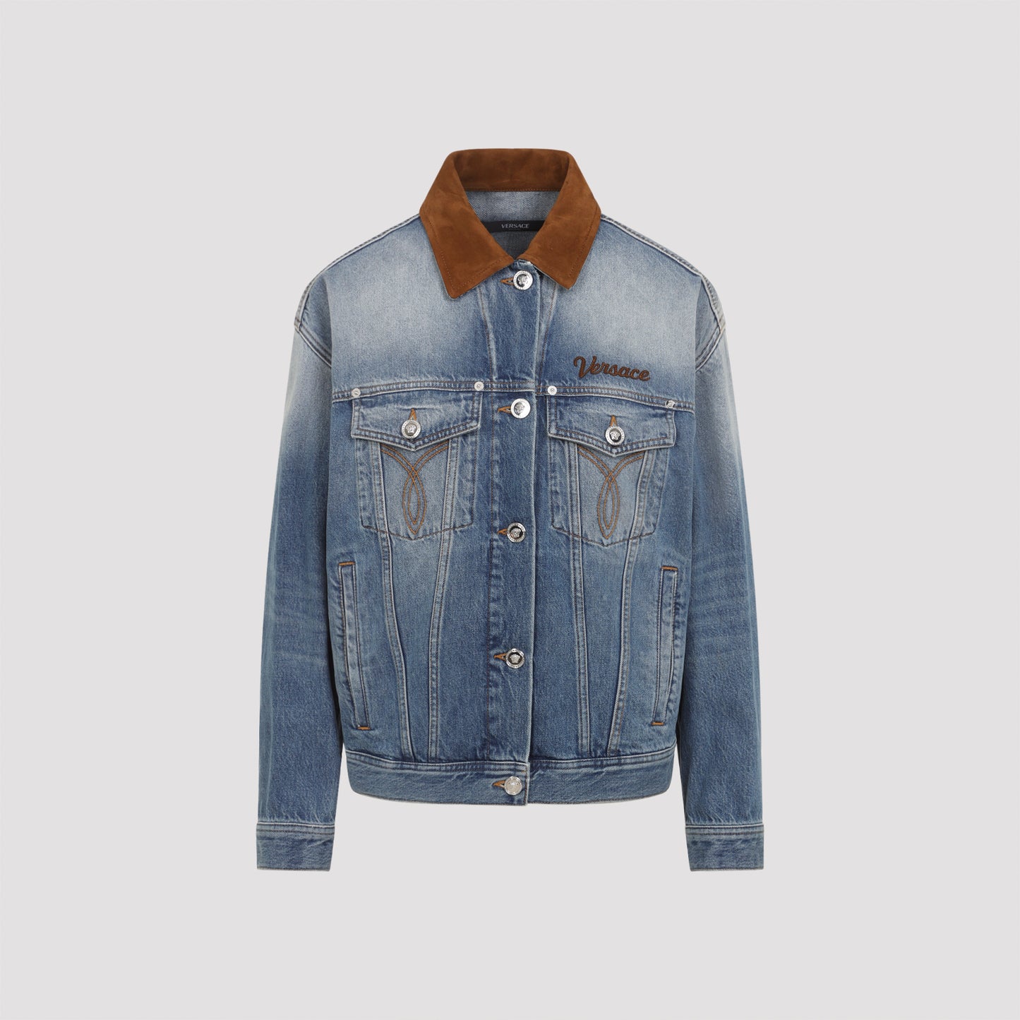 Versace Denim Stone Wash Blouson
