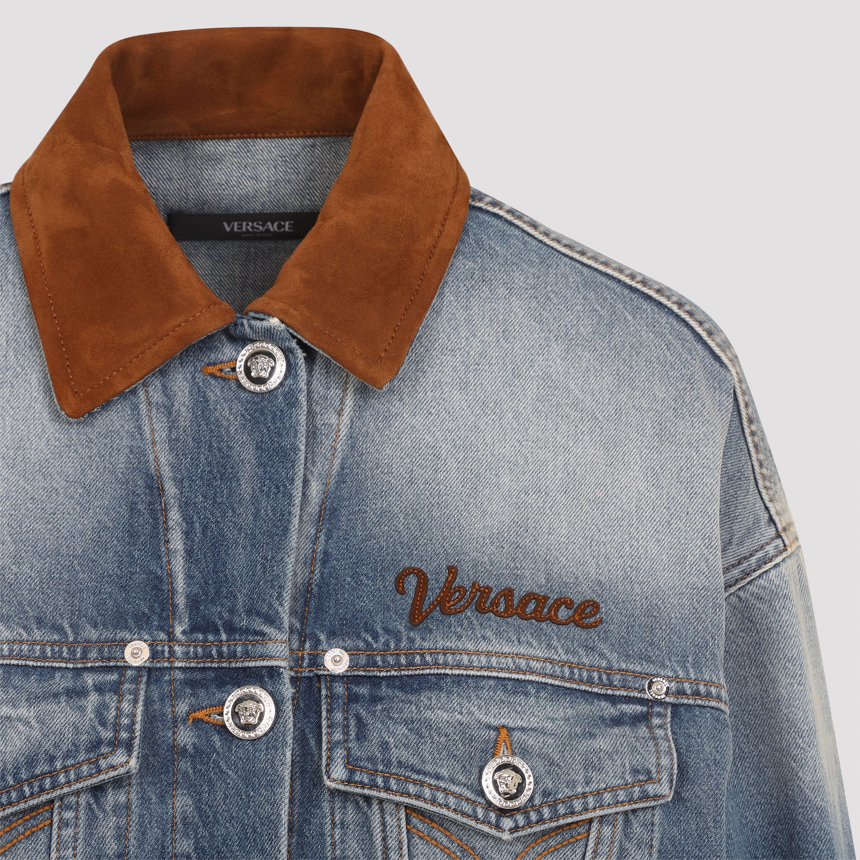 Versace Denim Stone Wash Blouson