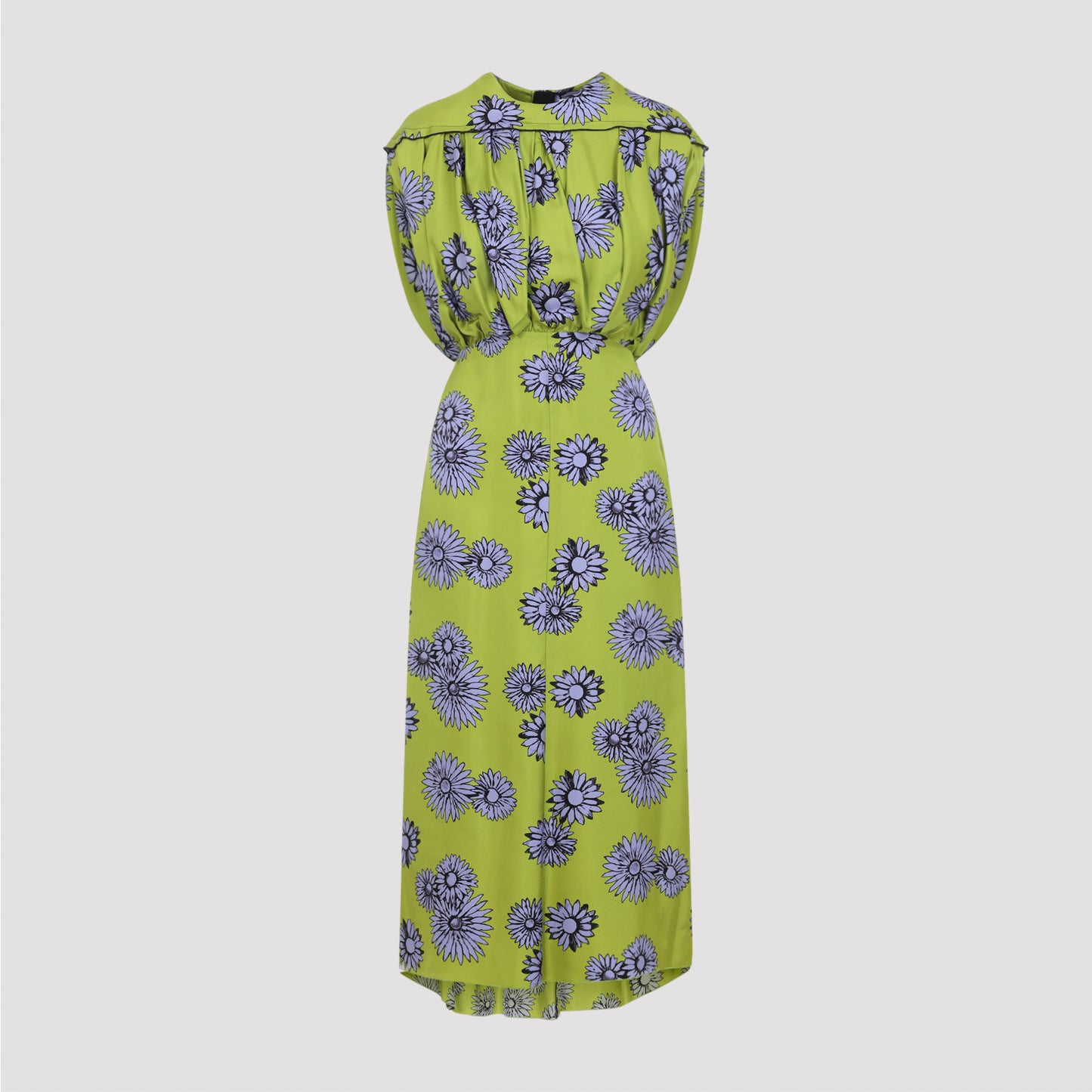 Lanvin Printed Draped Top Dress