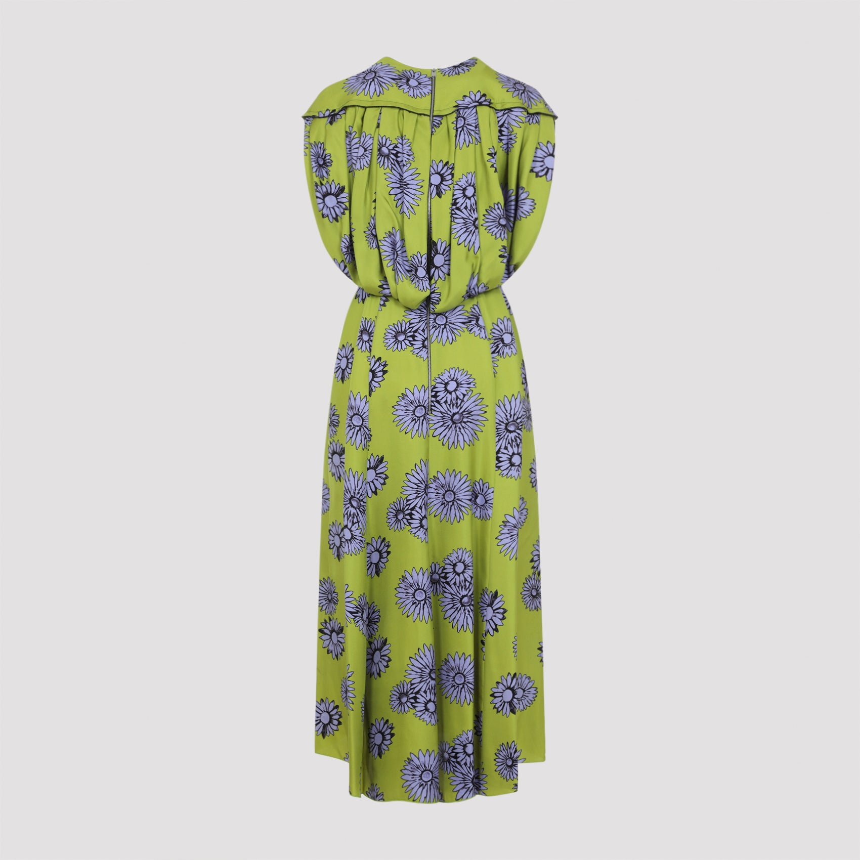 Lanvin Printed Draped Top Dress