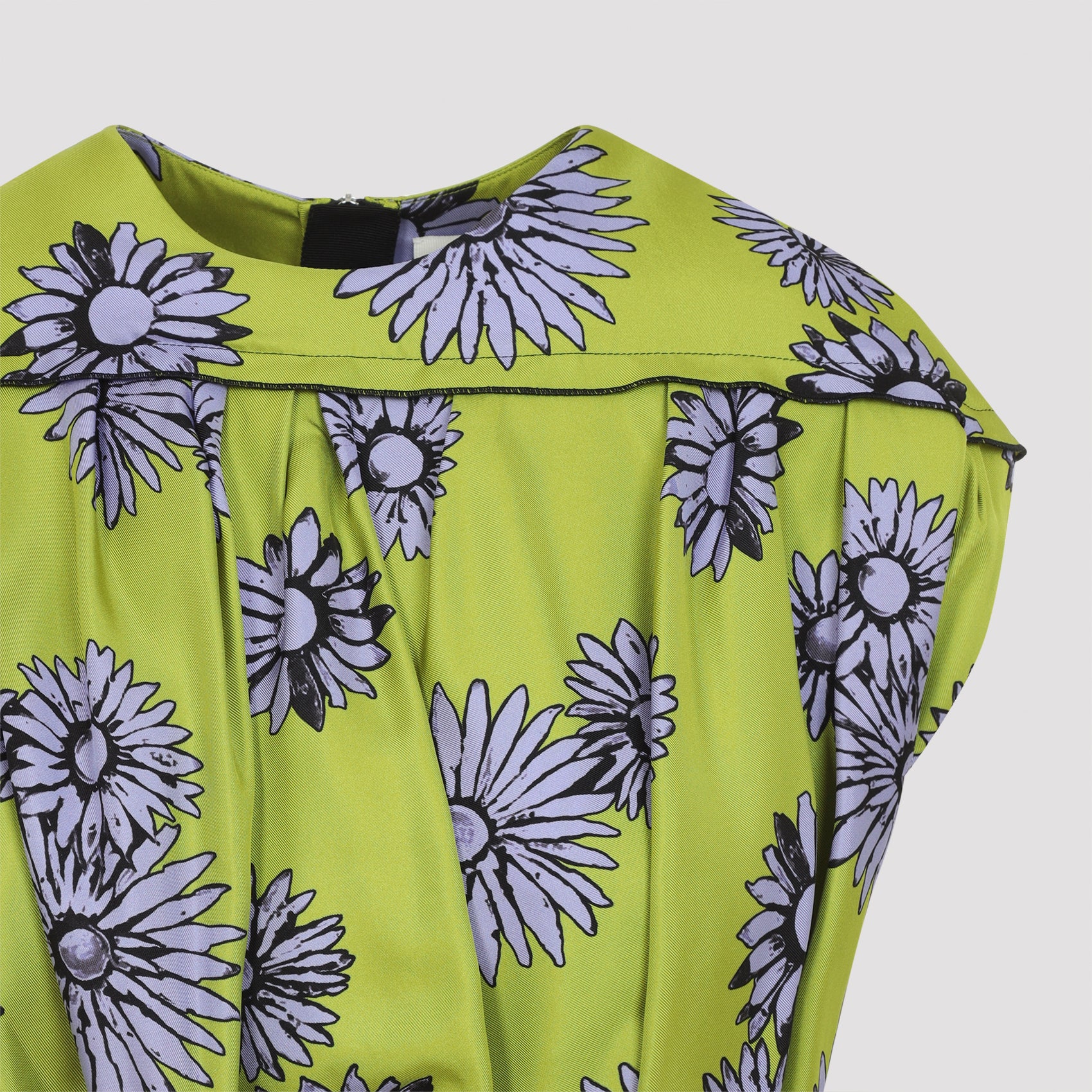 Lanvin Printed Draped Top Dress