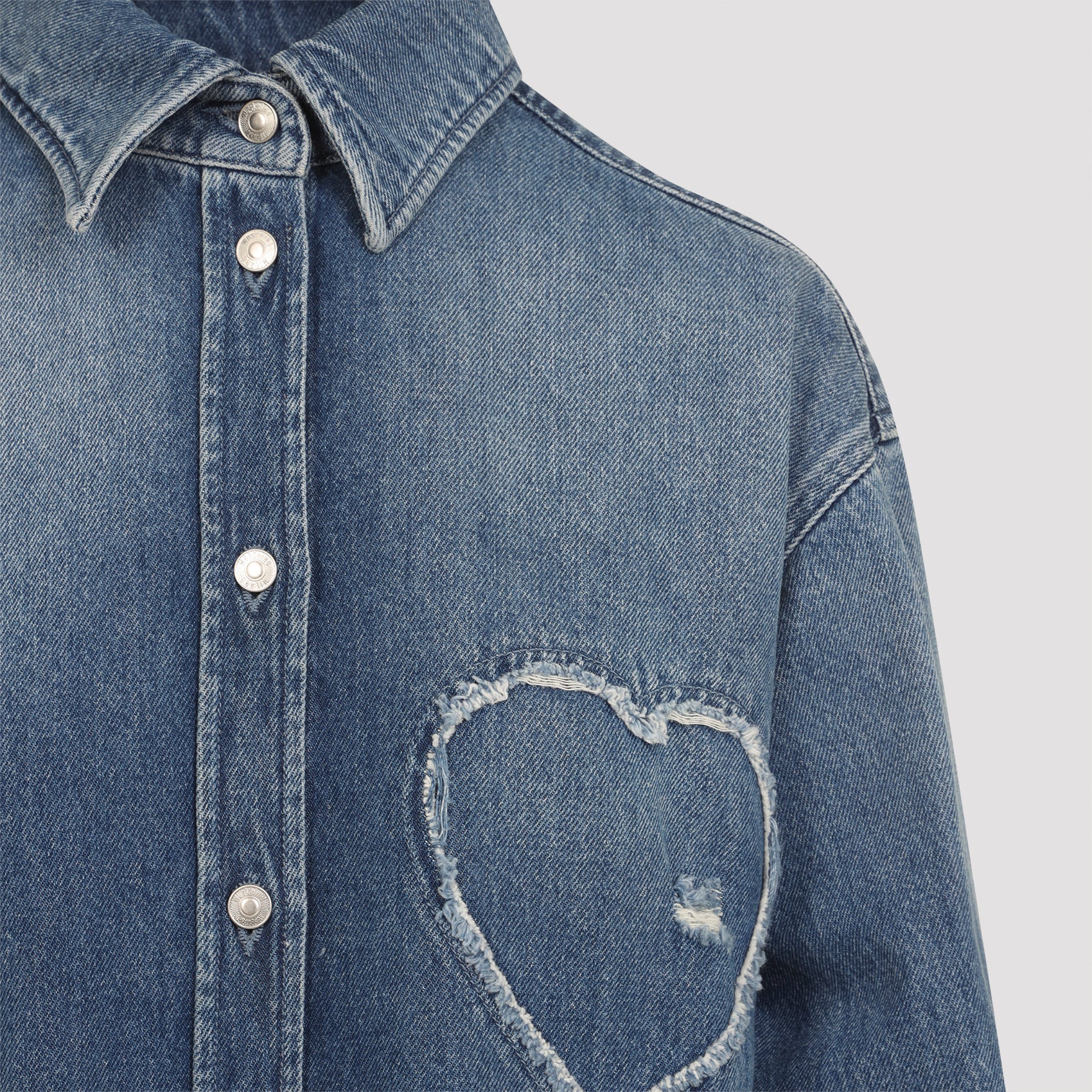 Moschino Heart Denim Shirt