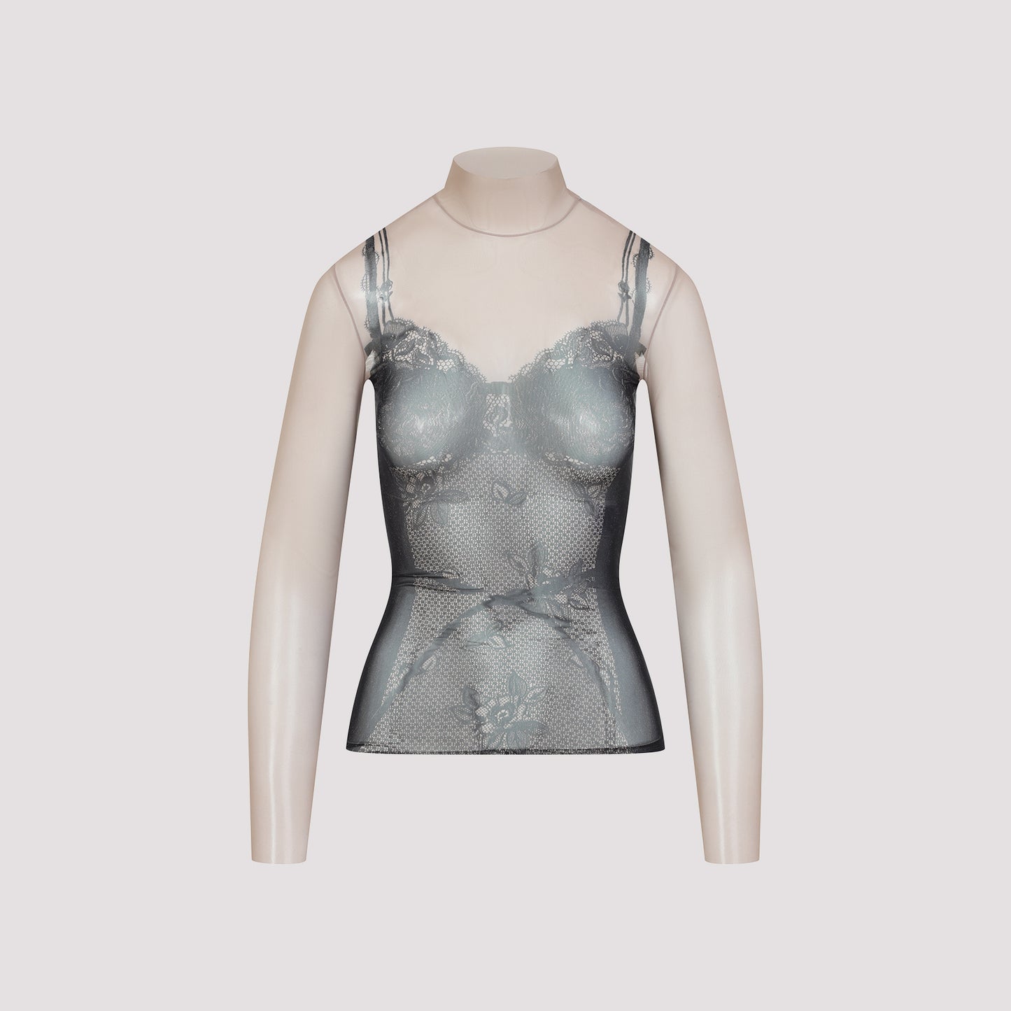 Balenciaga Trompe Oeil Lingerie Top