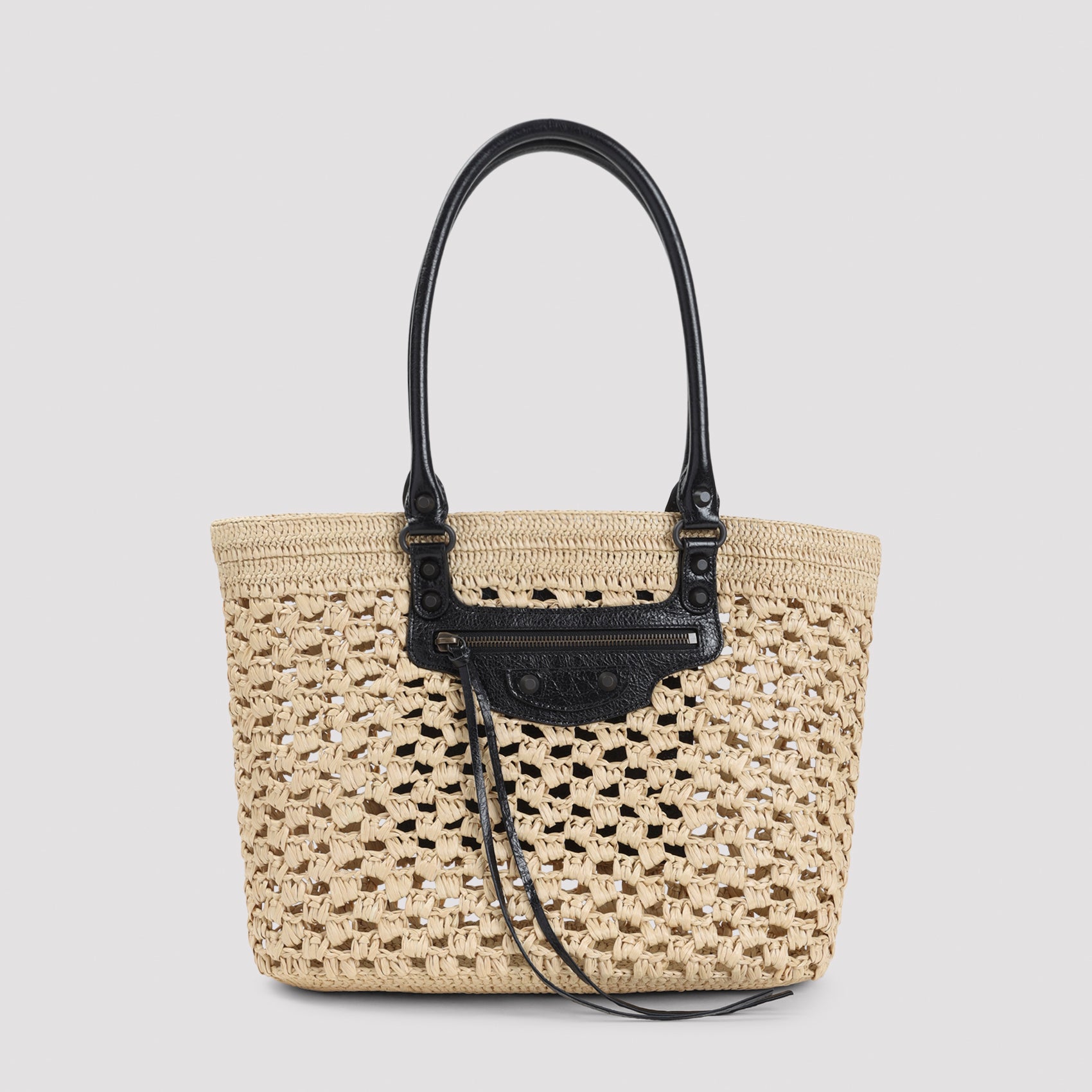 Balenciaga Le City Raffia Basket
