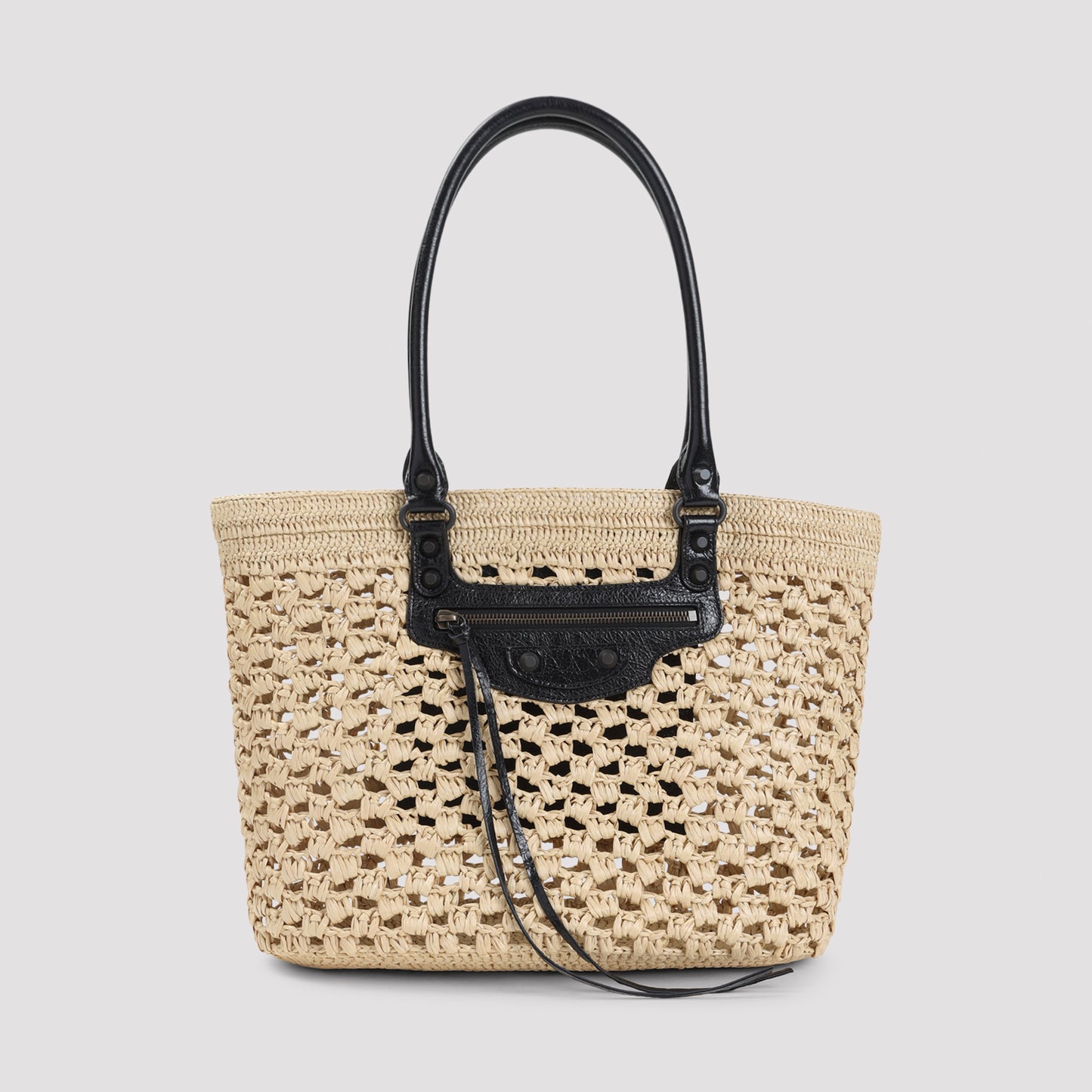 Balenciaga Le City Raffia Basket
