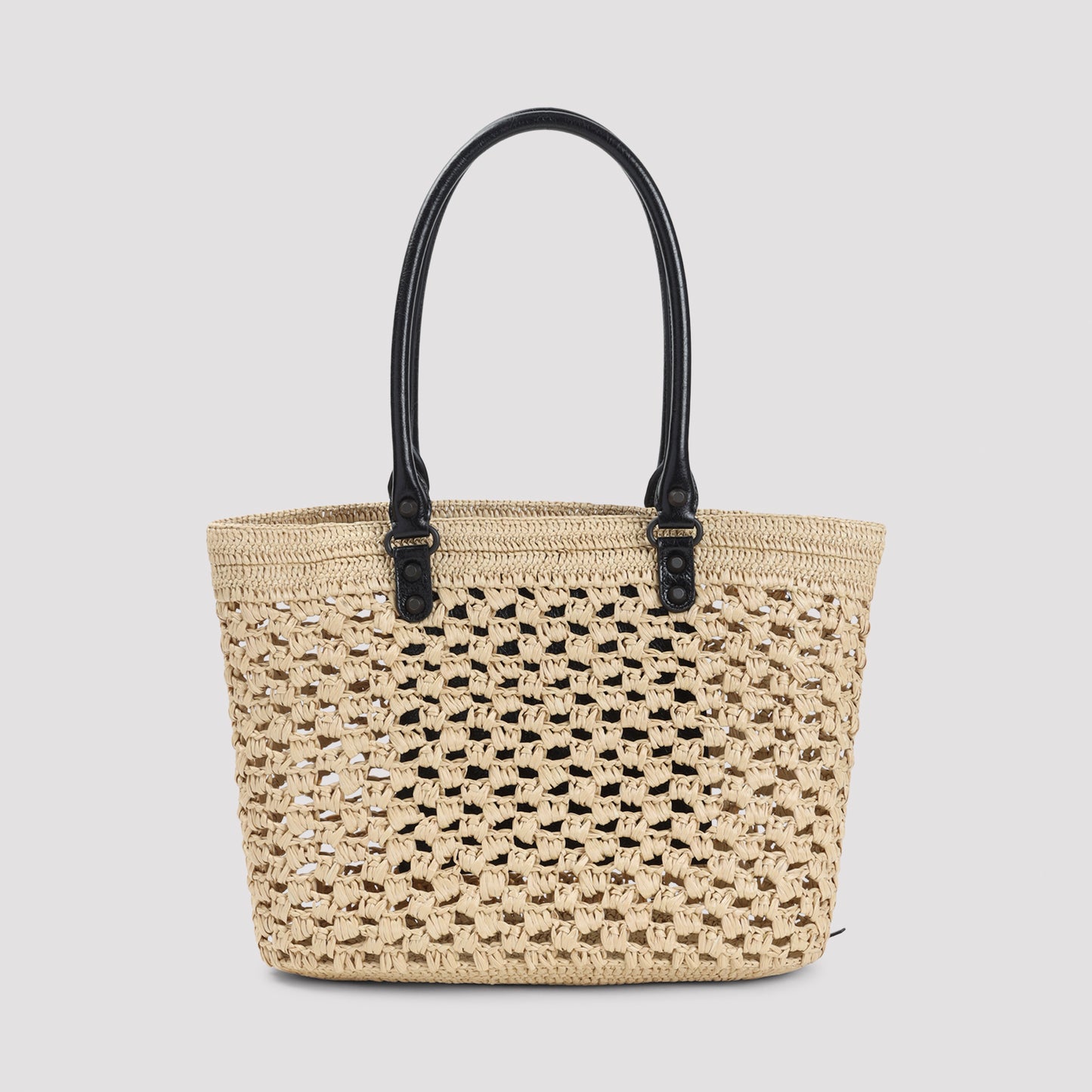 Balenciaga Le City Raffia Basket
