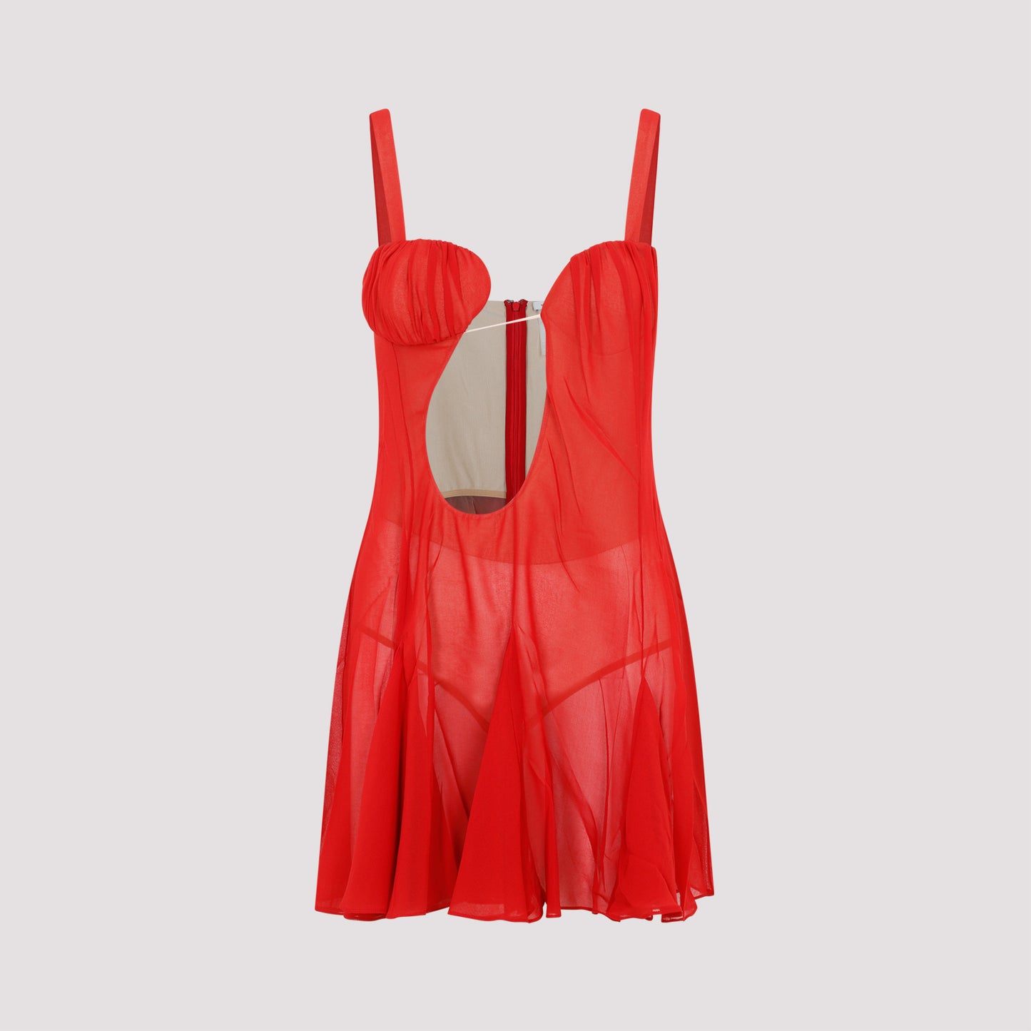 Nensi Dojaka Asymmetrical Panel Godet Mini Dress