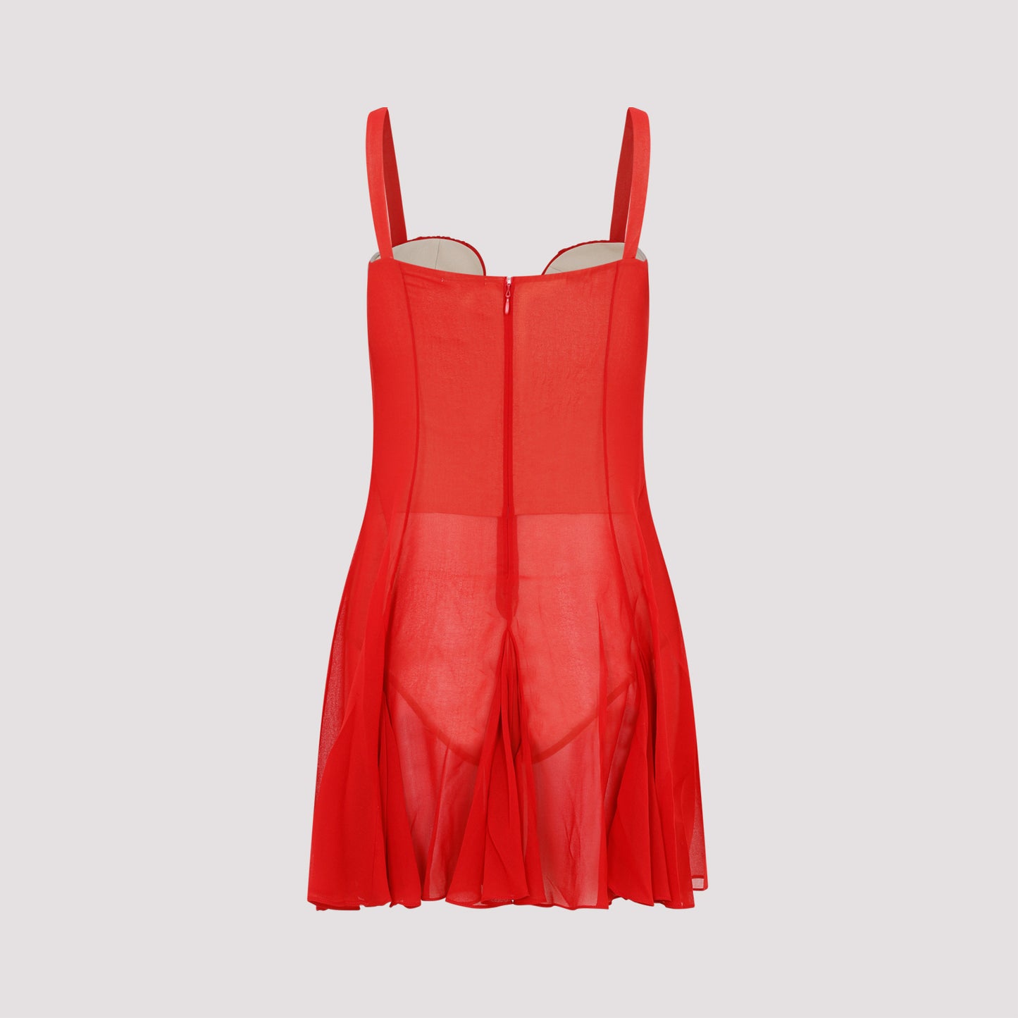 Nensi Dojaka Asymmetrical Panel Godet Mini Dress