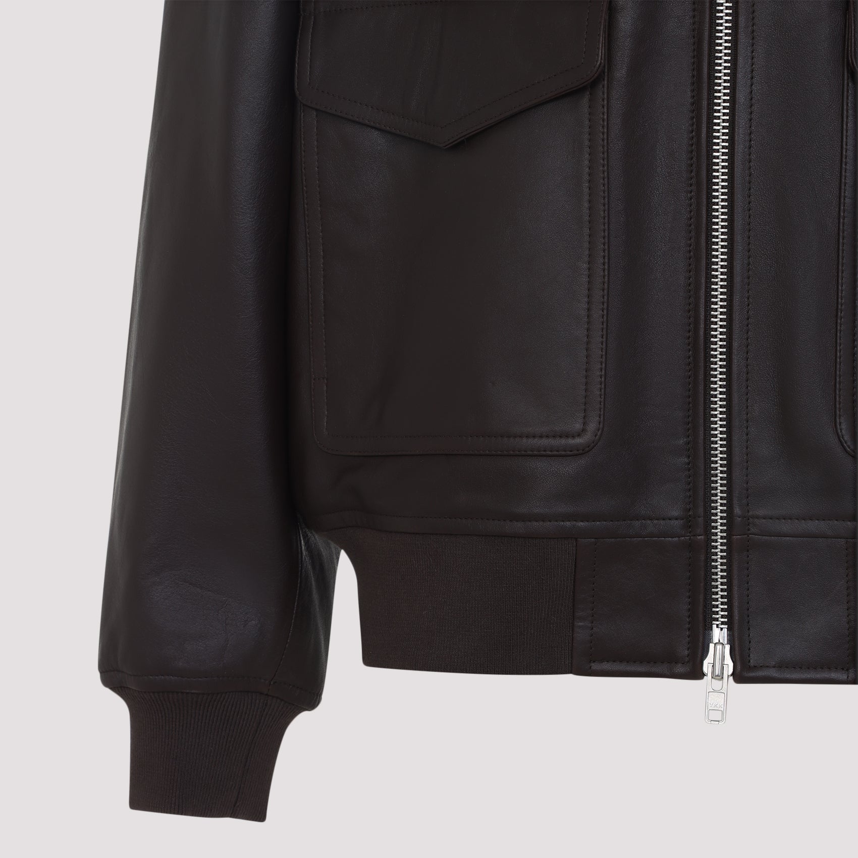 The Frankie Shop Viper Leather Jacket