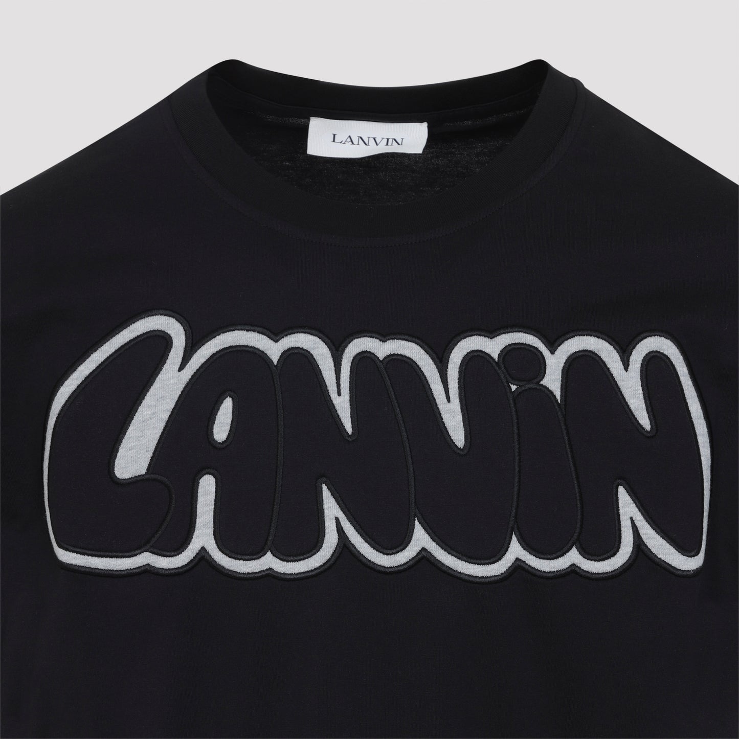 Lanvin Embroidered Logo T-shirt