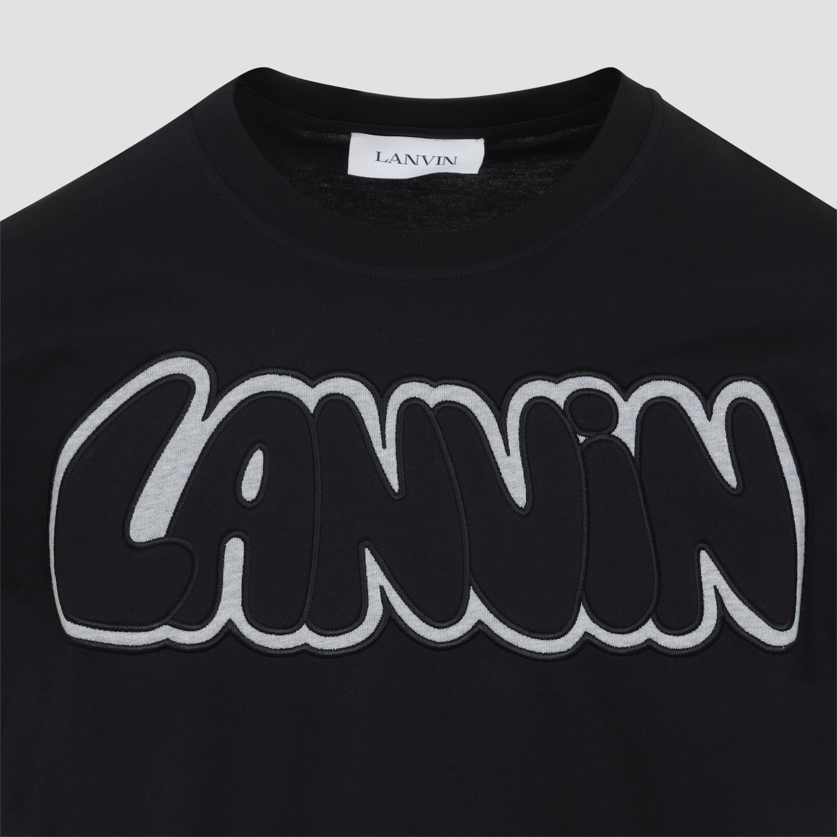 Lanvin Embroidered Logo T-shirt