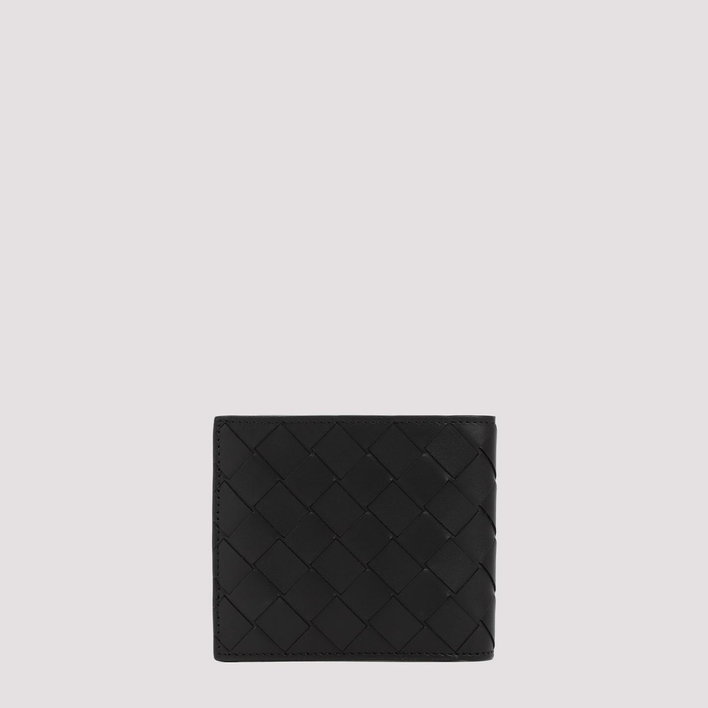 Intrecciato Billfold Calf Leather Wallet