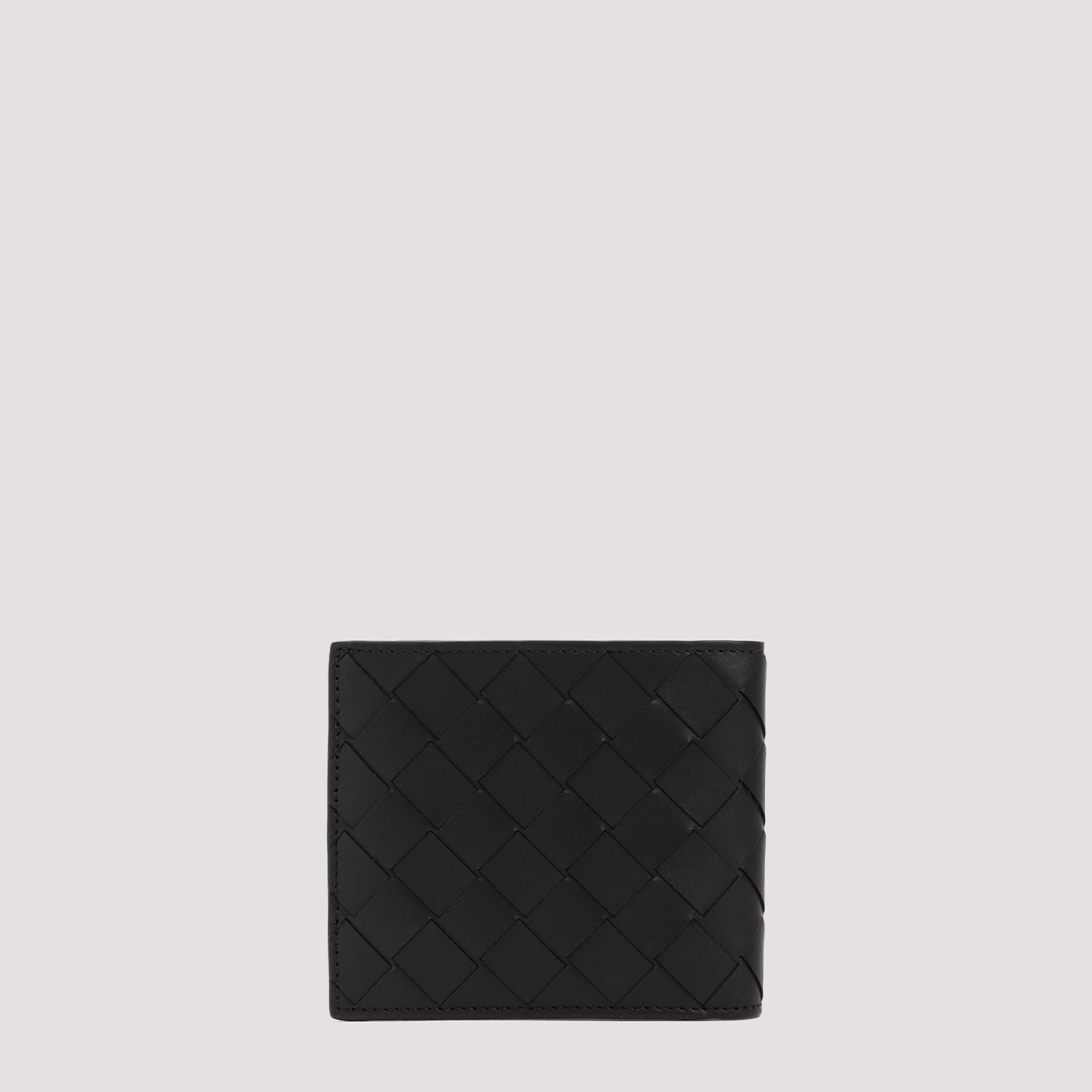 Intrecciato Billfold Calf Leather Wallet