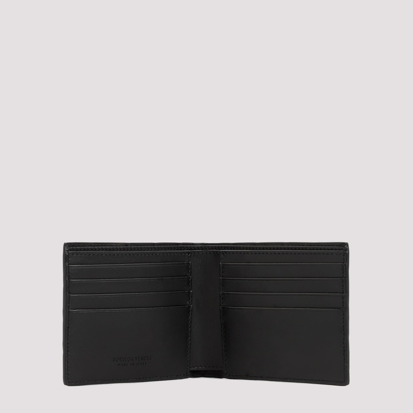 Intrecciato Billfold Calf Leather Wallet