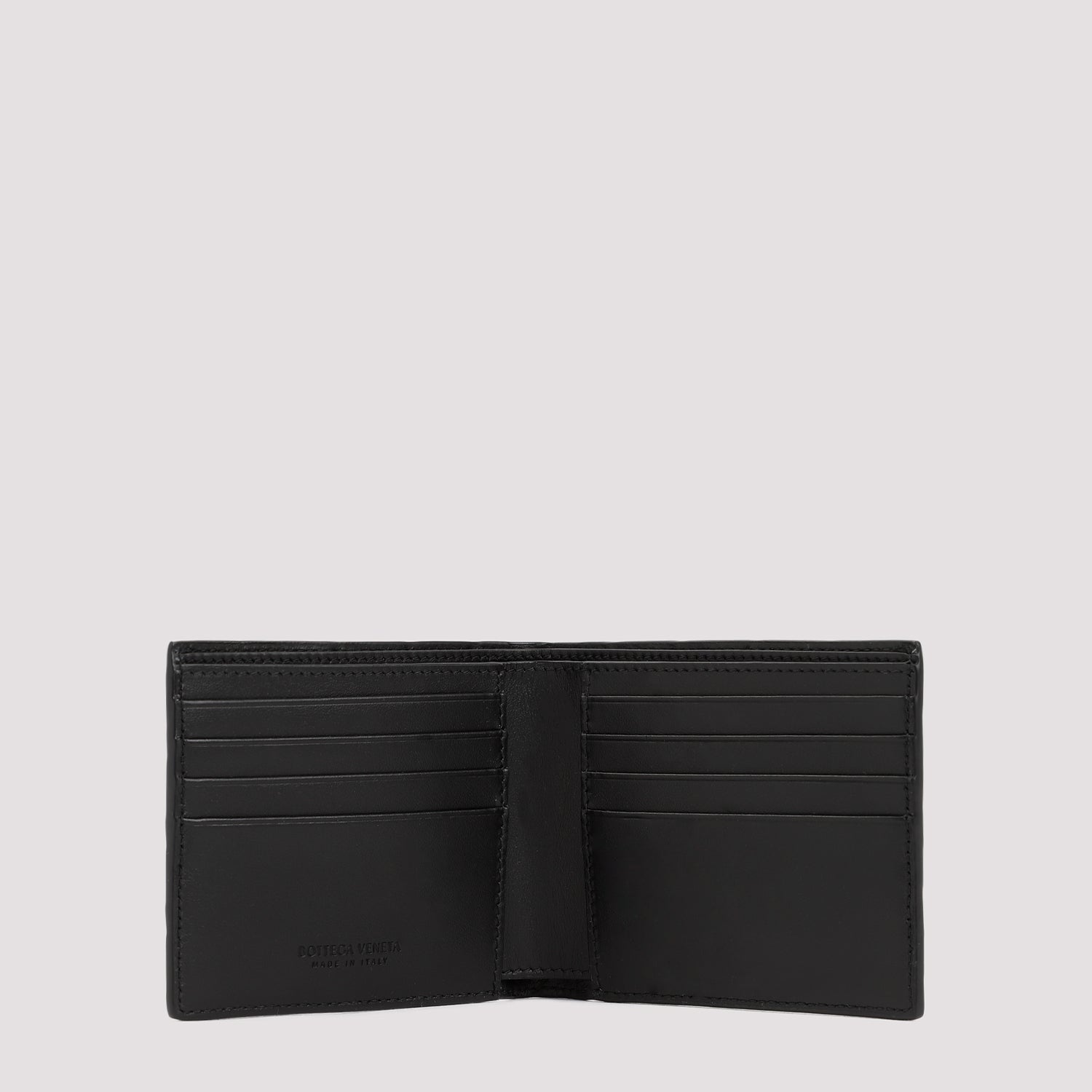 Intrecciato Billfold Calf Leather Wallet